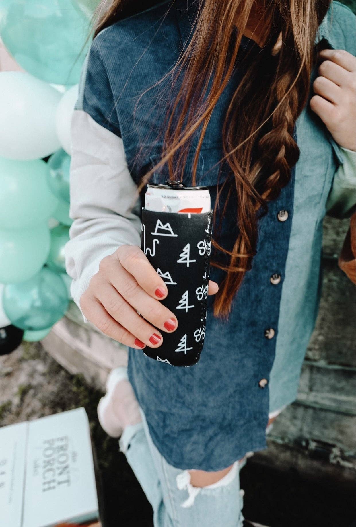 Black Brandin' Tall Coozie
