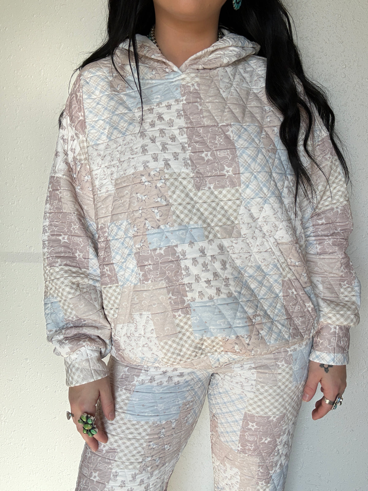 Western Way Quilted Hoodie