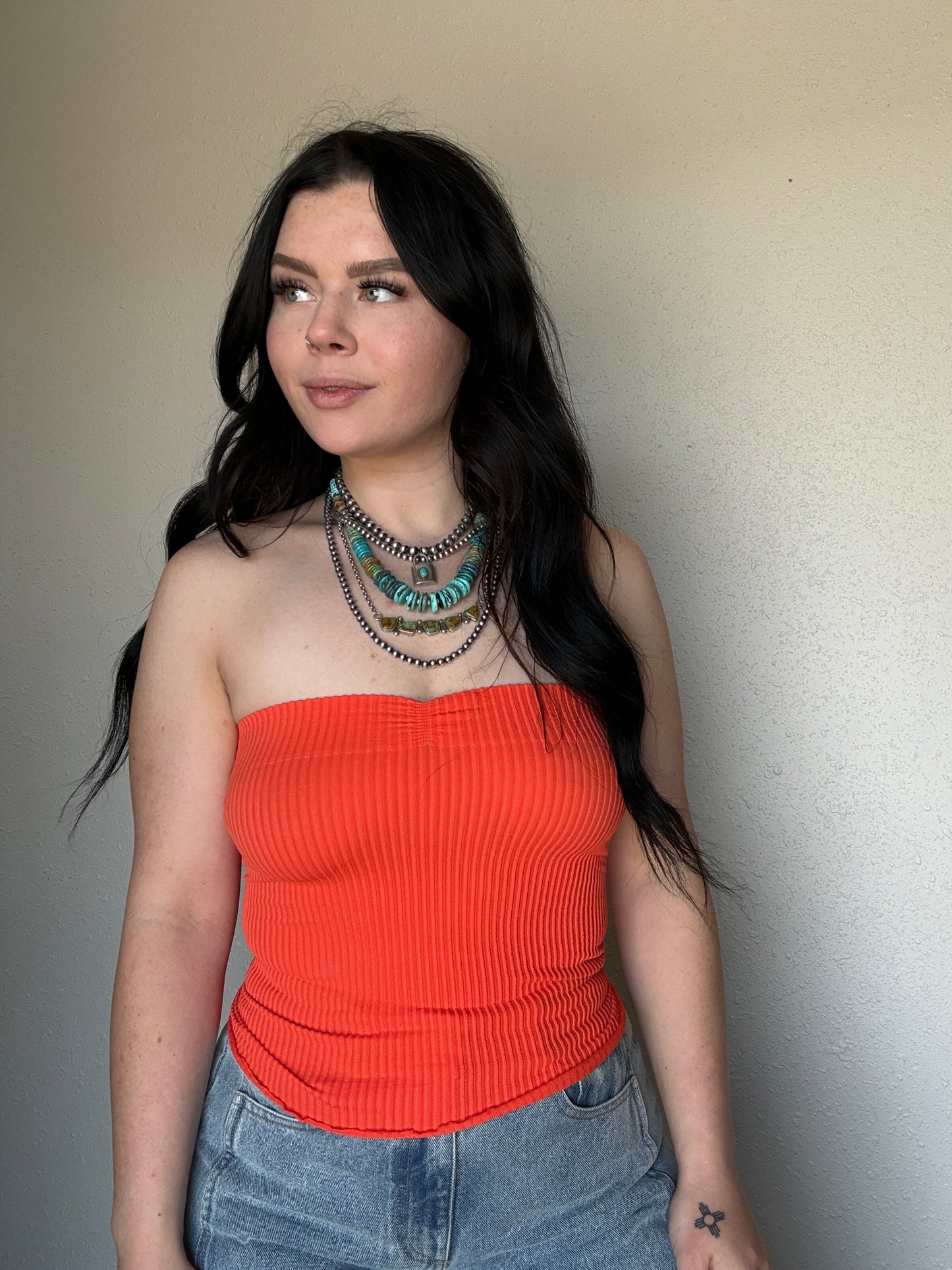 Fitted Tube Top *Pink Conch