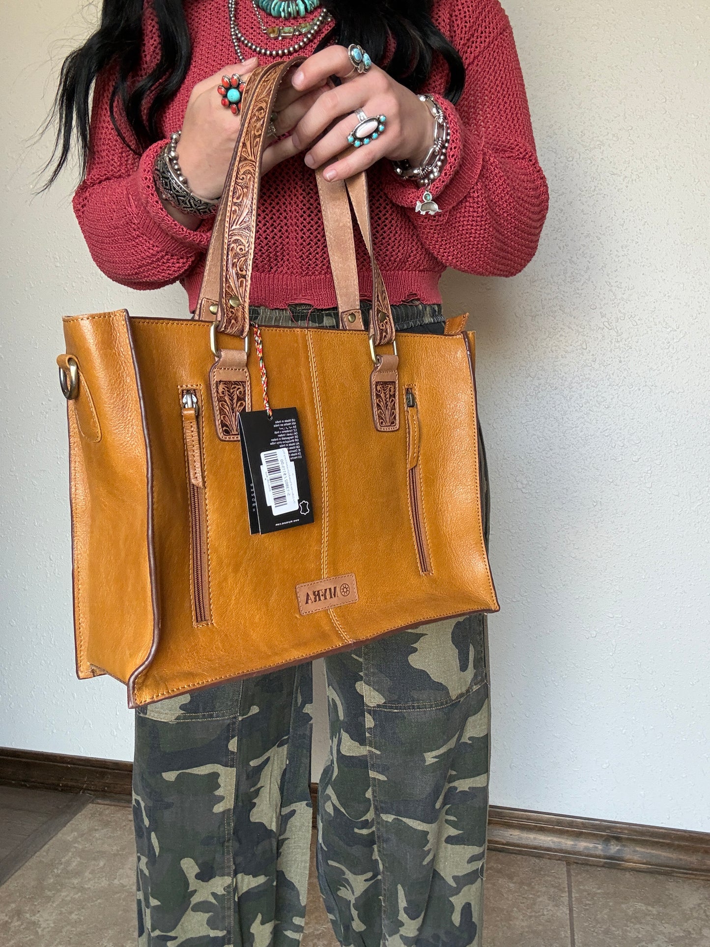 The Dallas Hand Tooled Concealed Carry Bag
