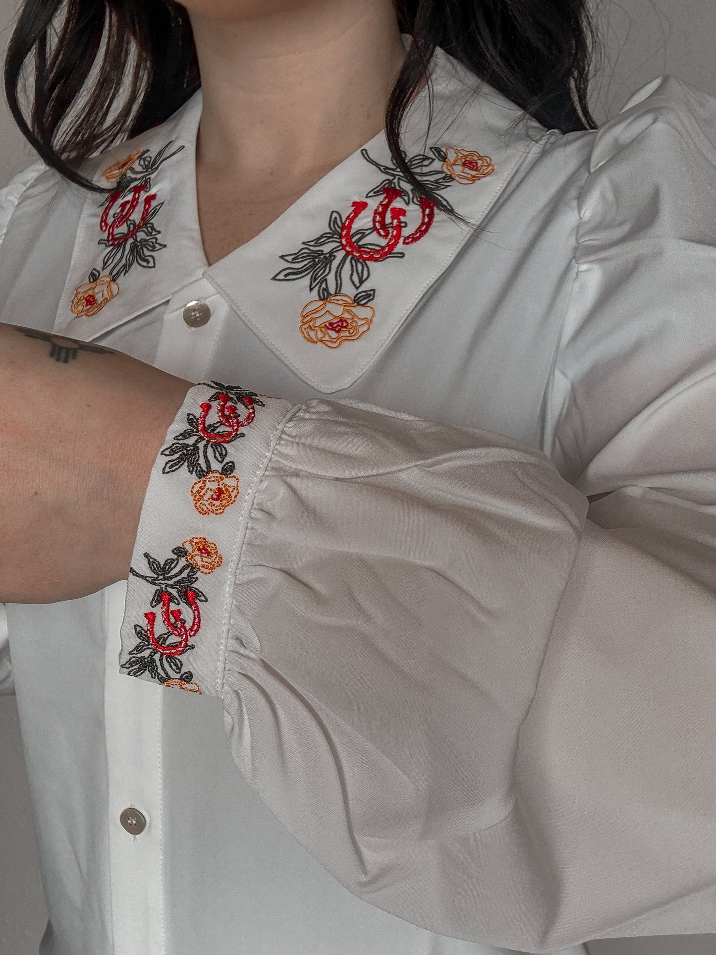The Macy Embroidered Blouse