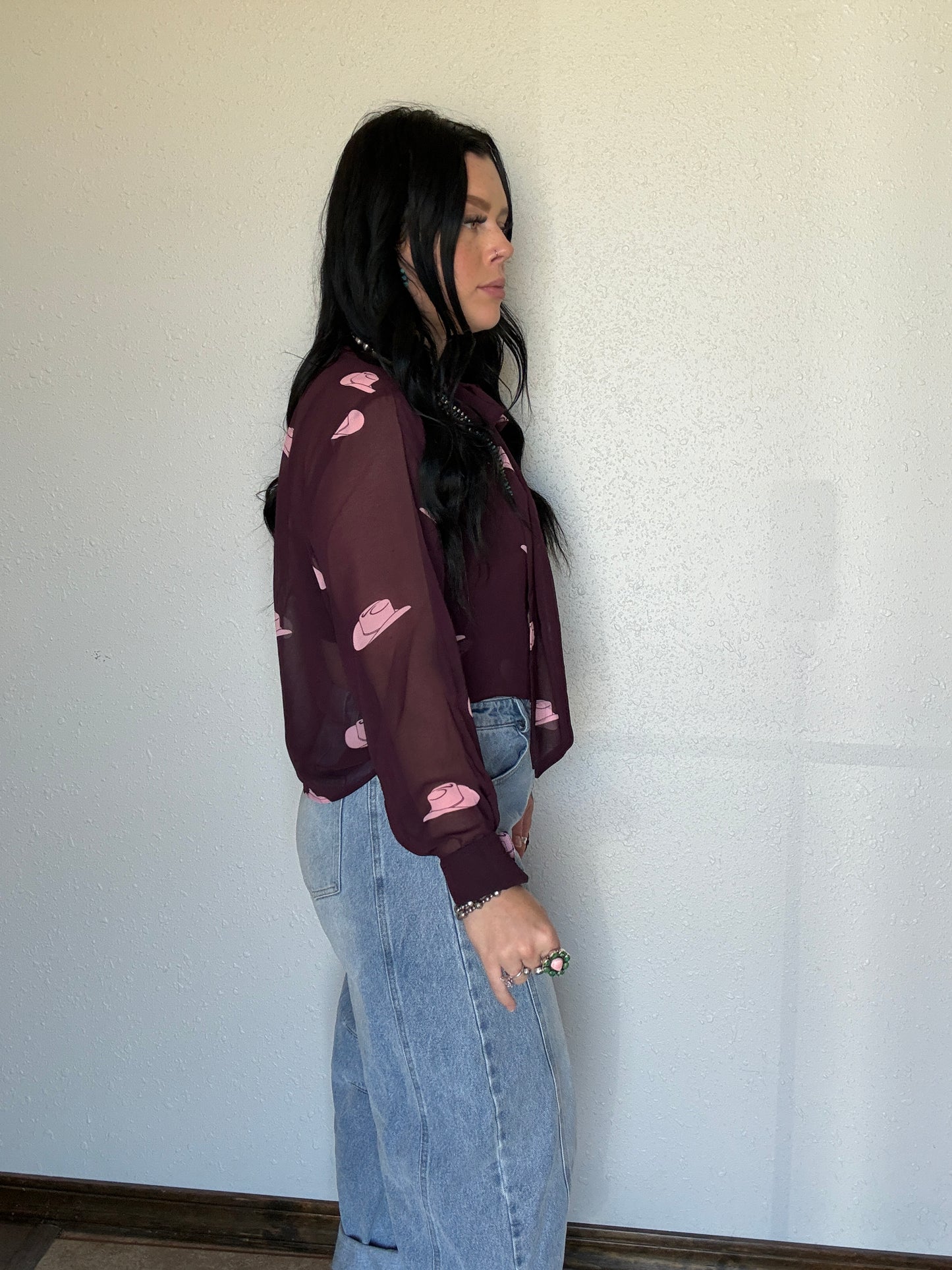 Sheer Hatz Blouse