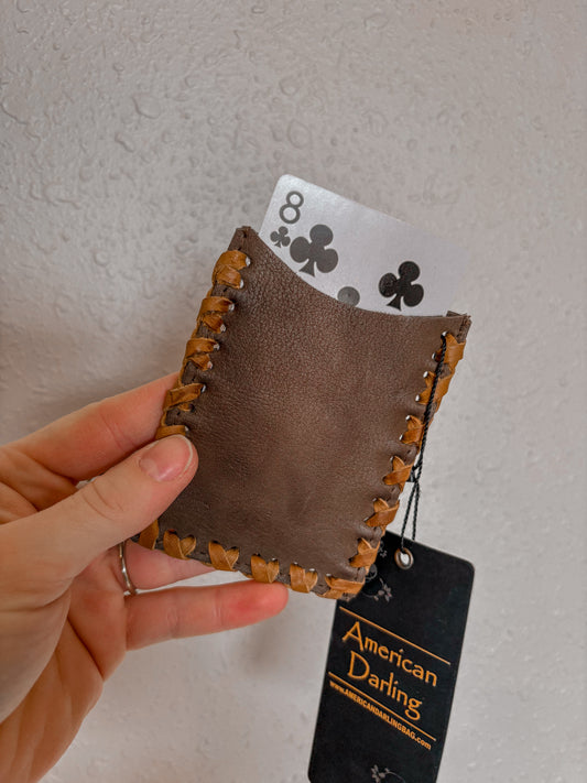 Brown Leather Card Holder