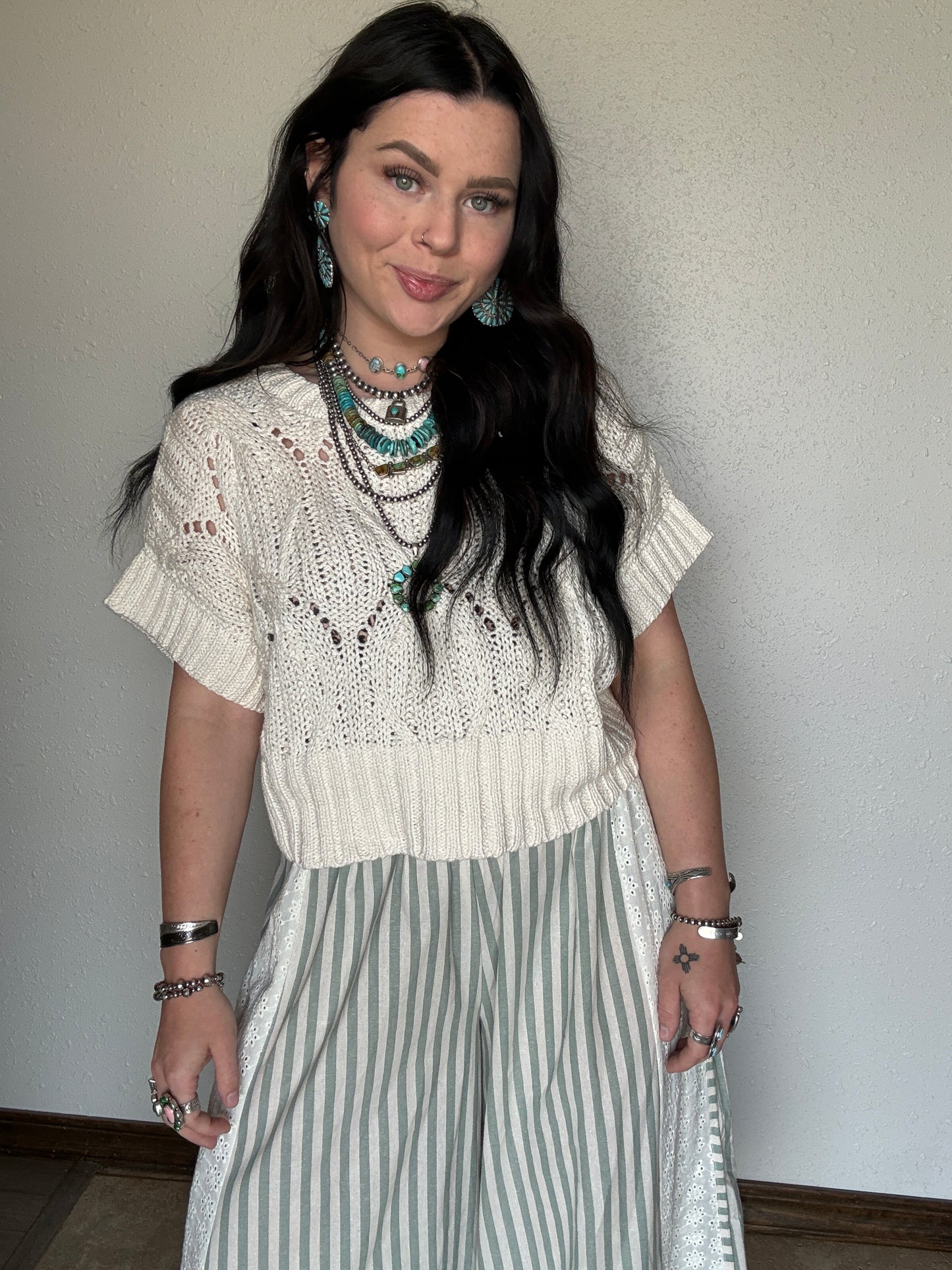 The Missy Crochet Top *Cream