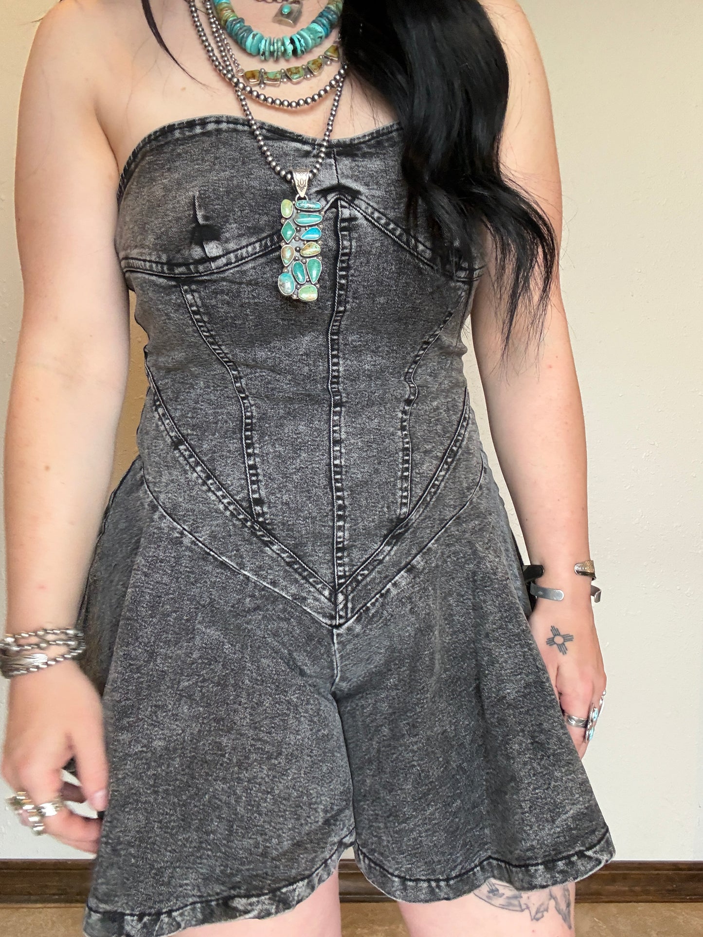 The West Denim Romper