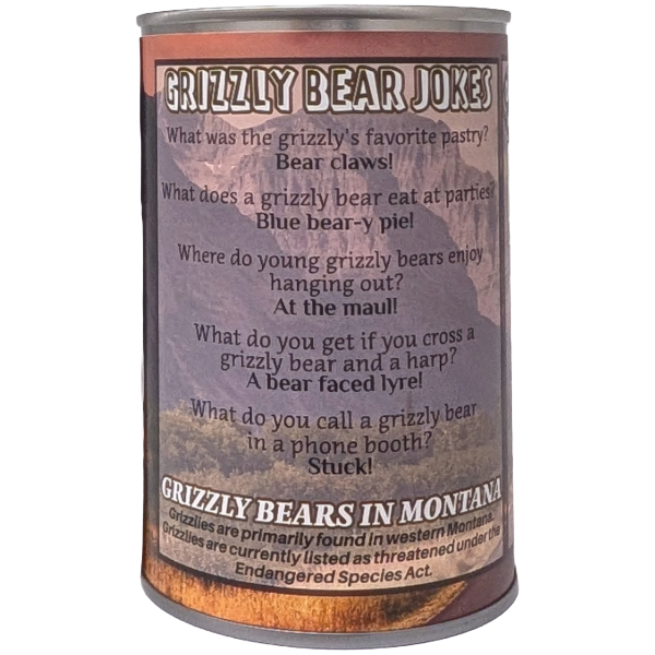 Montana Edition | Canned Grizzly Bear Stuffie