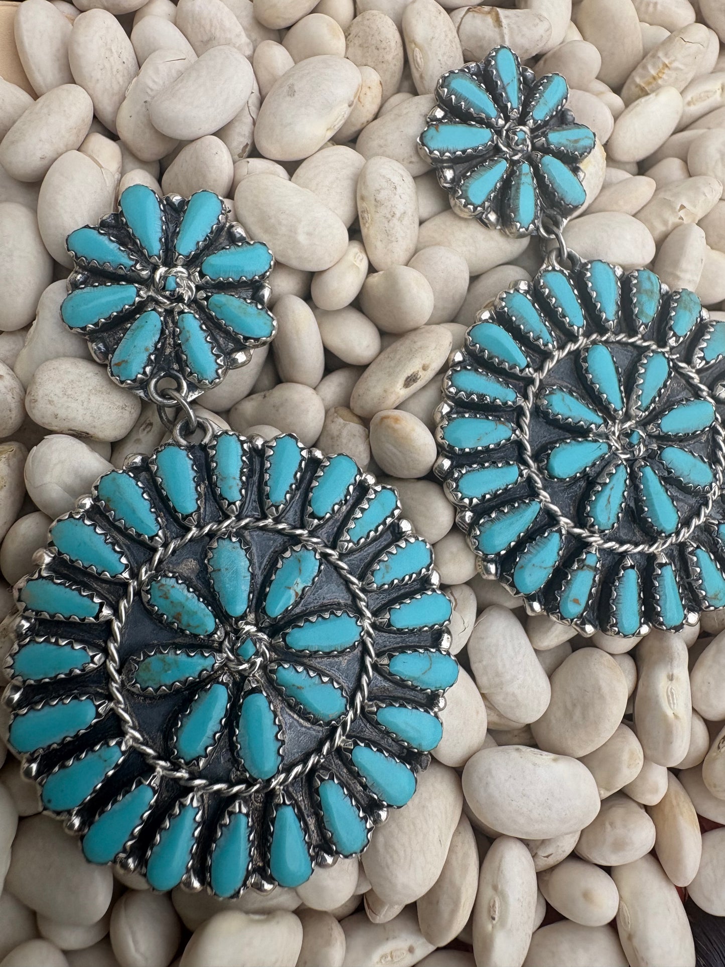Large Native Made Cluster Dangles by Mary Benally