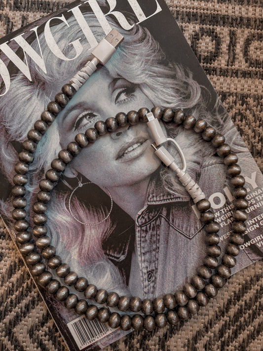 Pearl Beaded Phone Charger