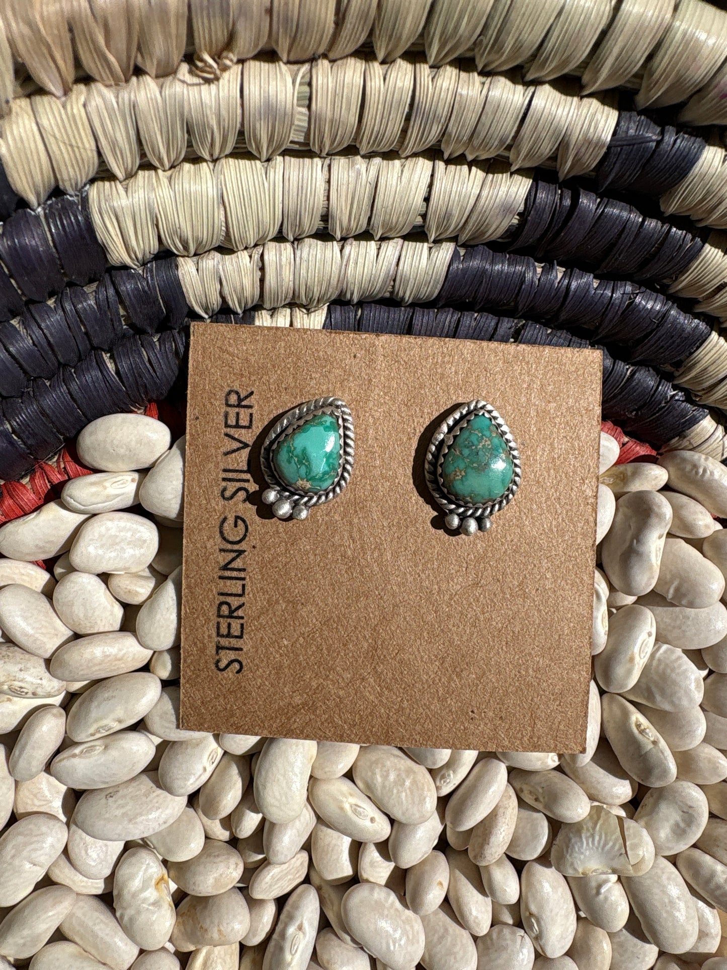 Lone Mountain Turquoise Mini Studs