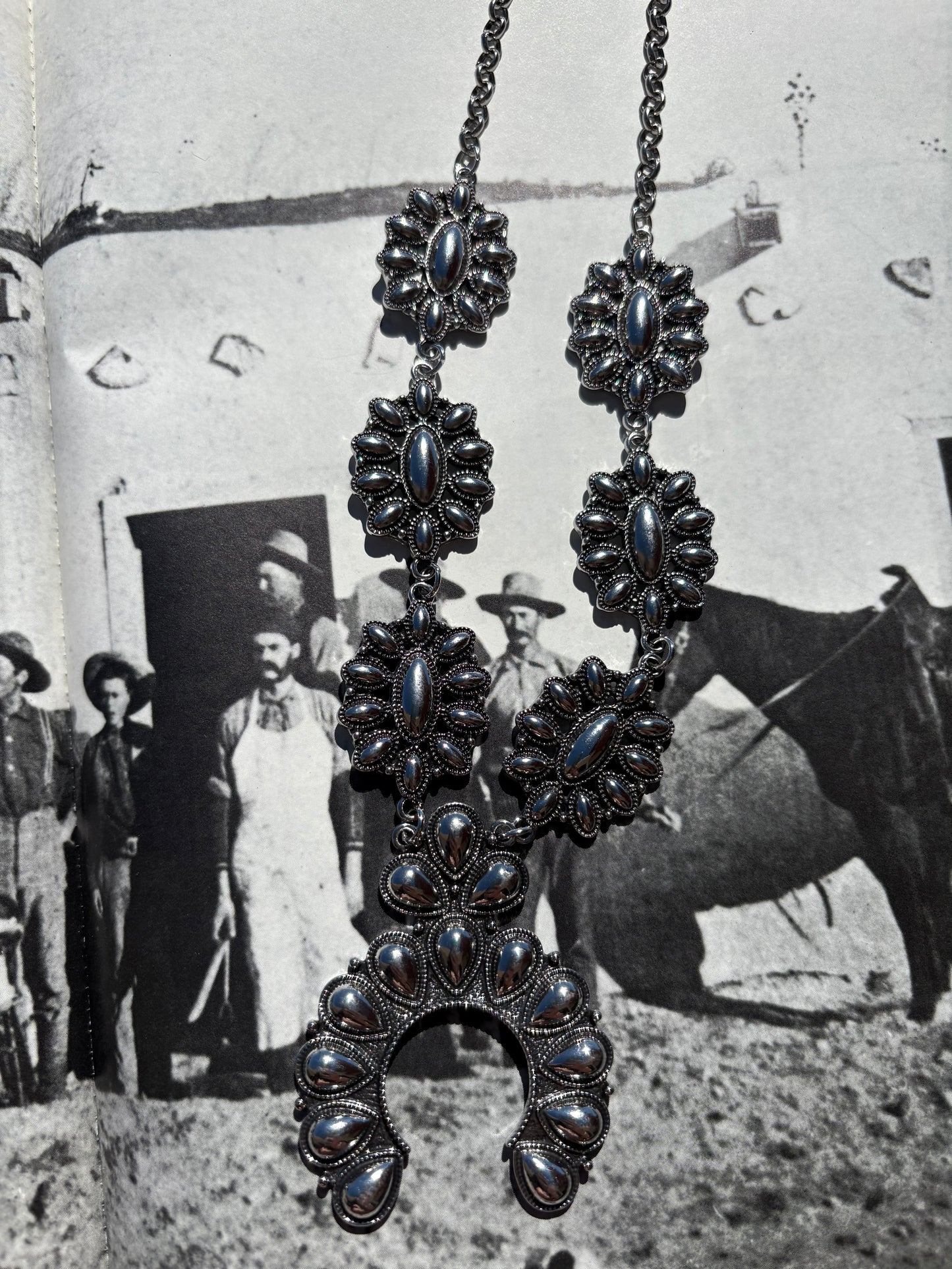 The Maysen Squash Blossom Necklace & Earrings