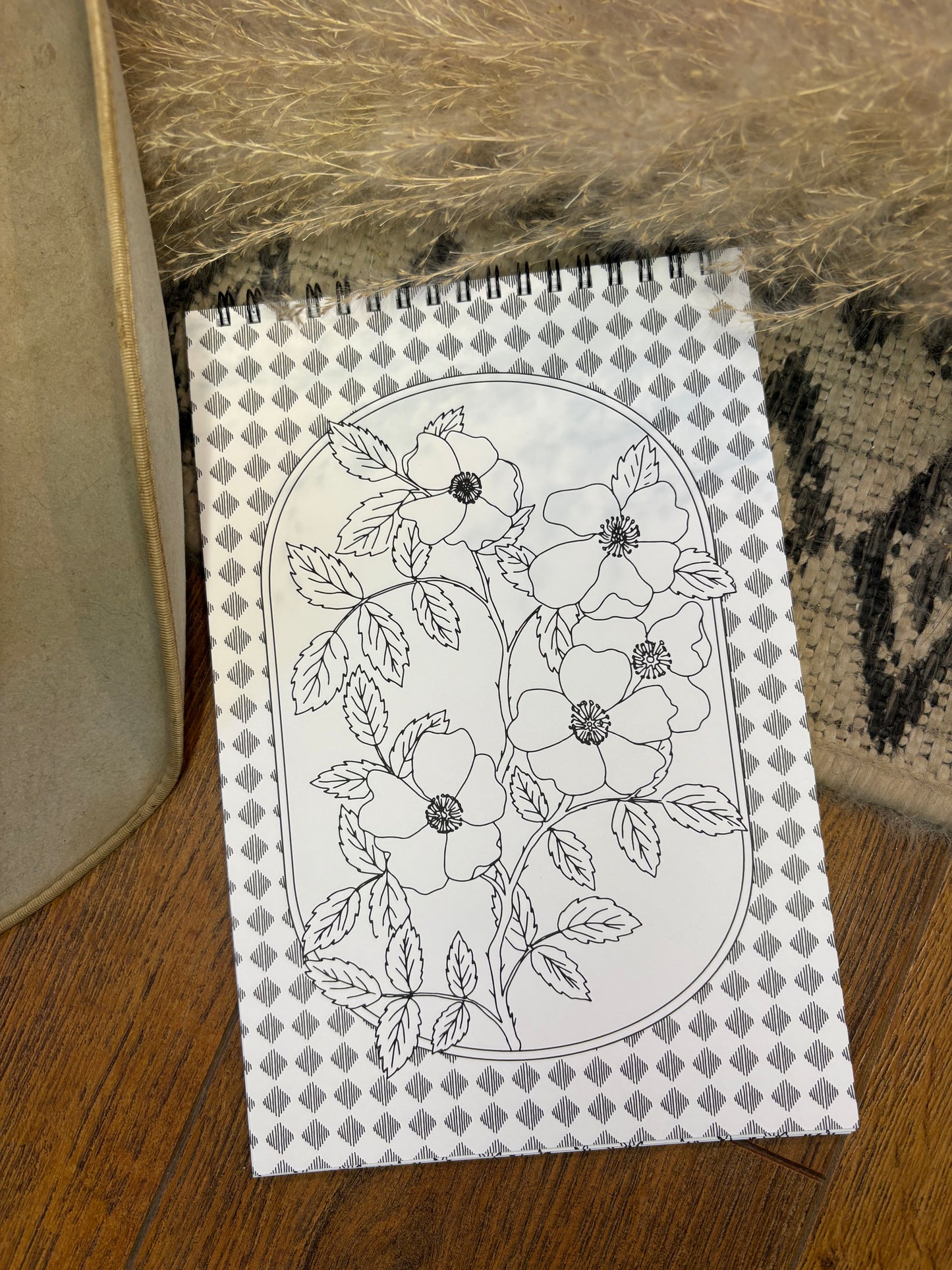 Wild Flowers Coloring Book