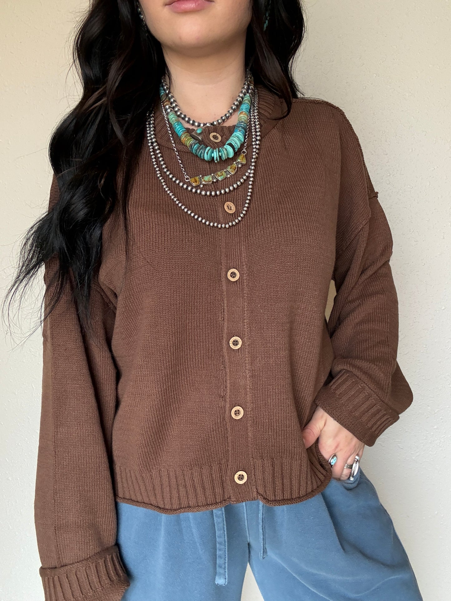 The Bay Pony Button Up Knit