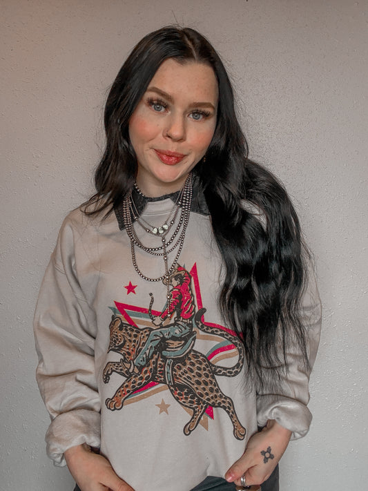 Lucky Leopard Crewneck