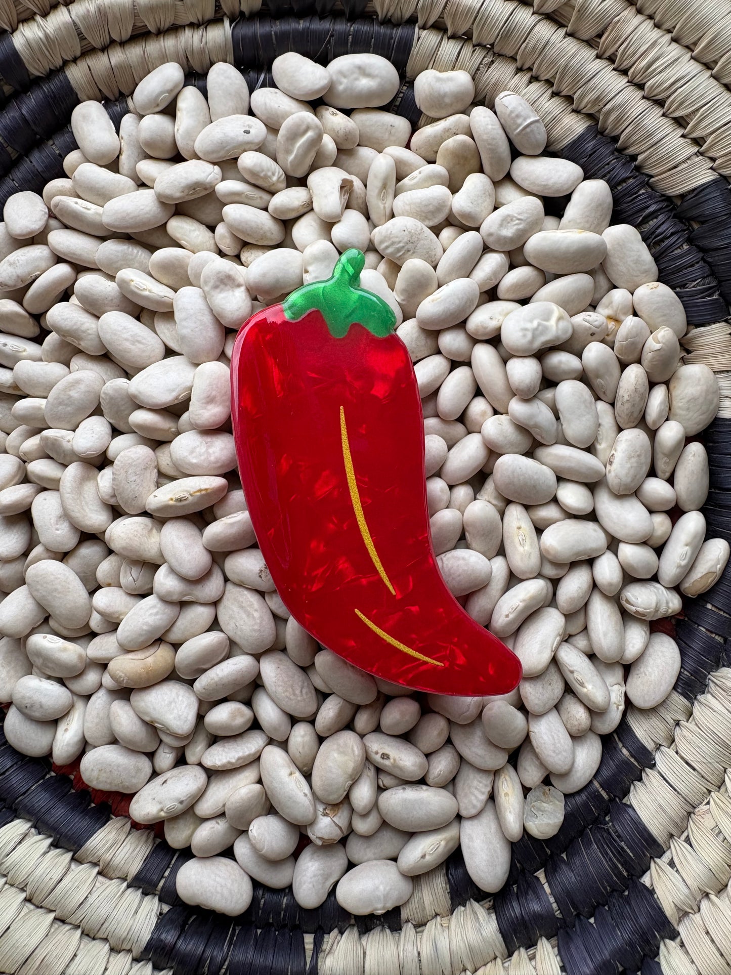 Mini Chili Pepper Claw Clip