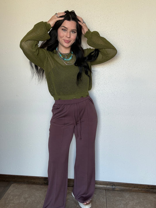 The Cabin Cowgirl Sweats *Cocoa