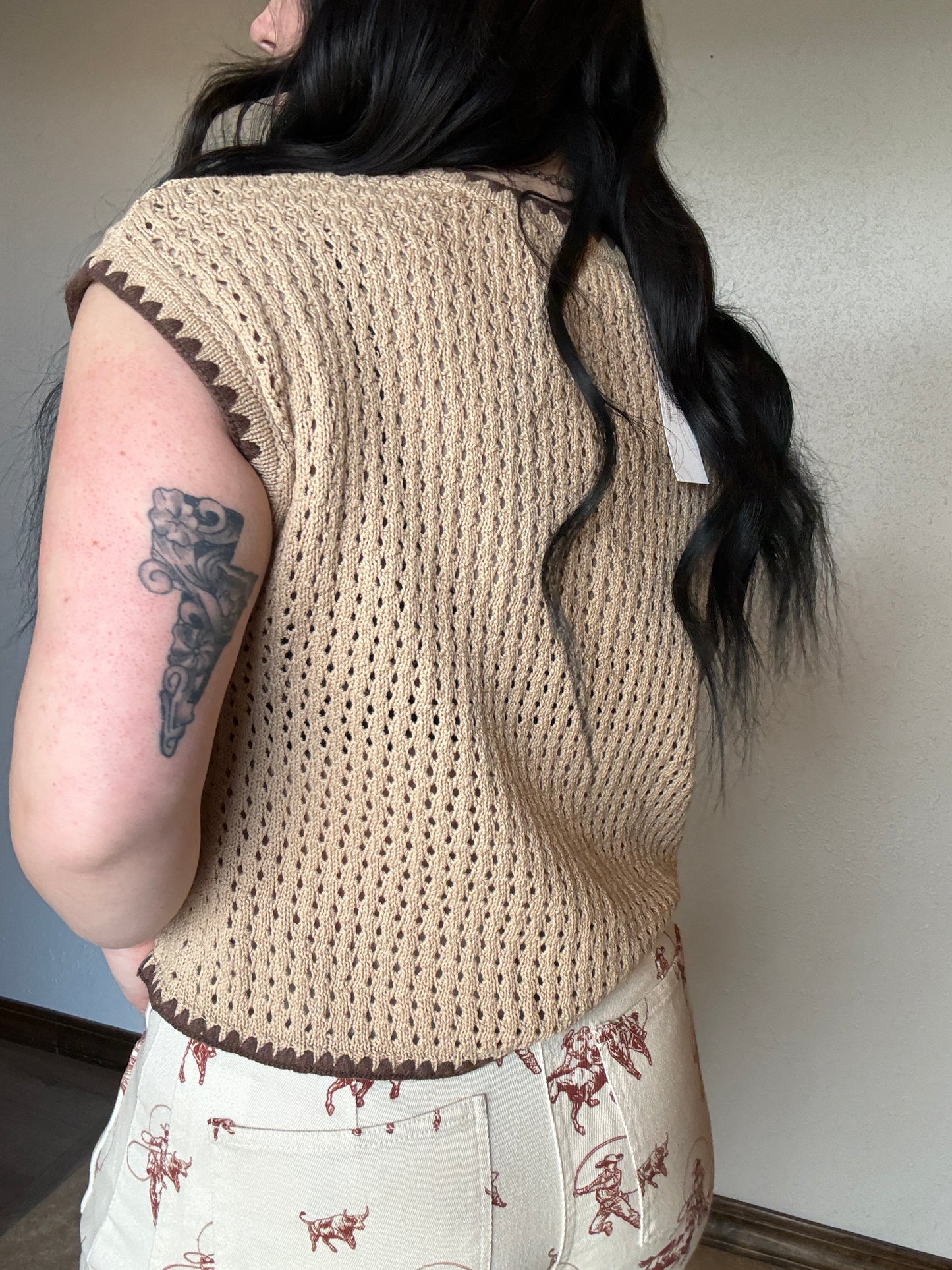Sagebrush Stitch Top *Brown