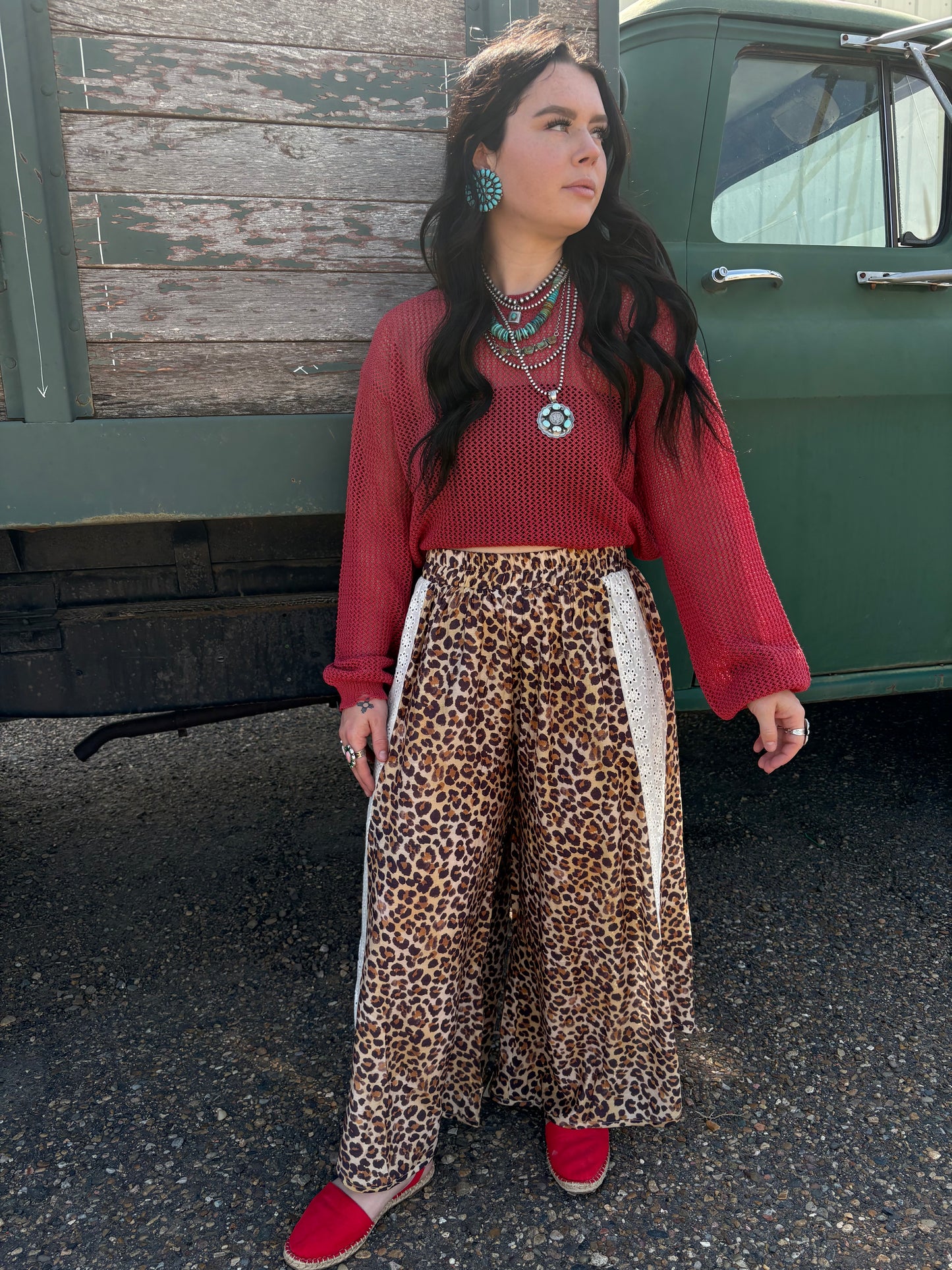 Liberty Leopard Wide Leg Pants