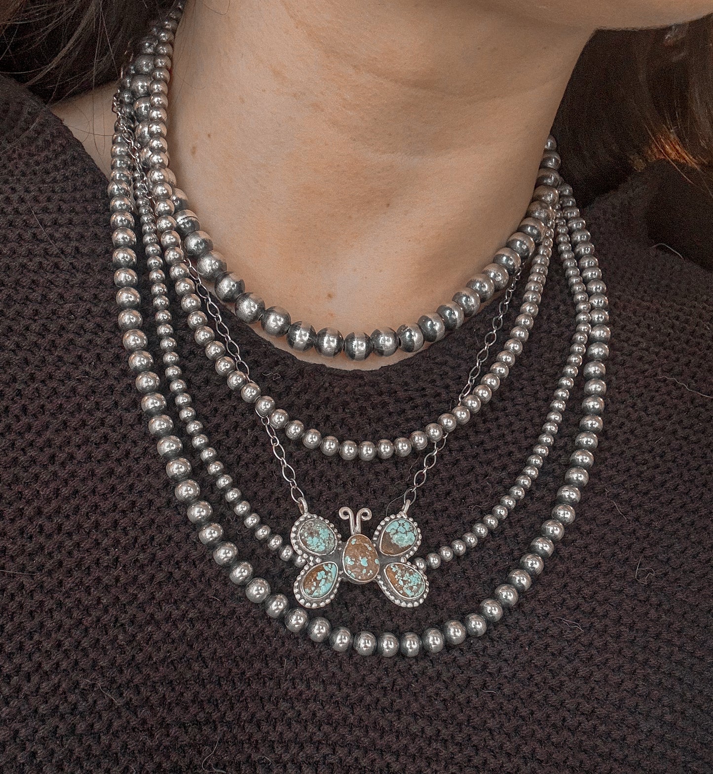 #8 Turquoise Butterfly Necklace