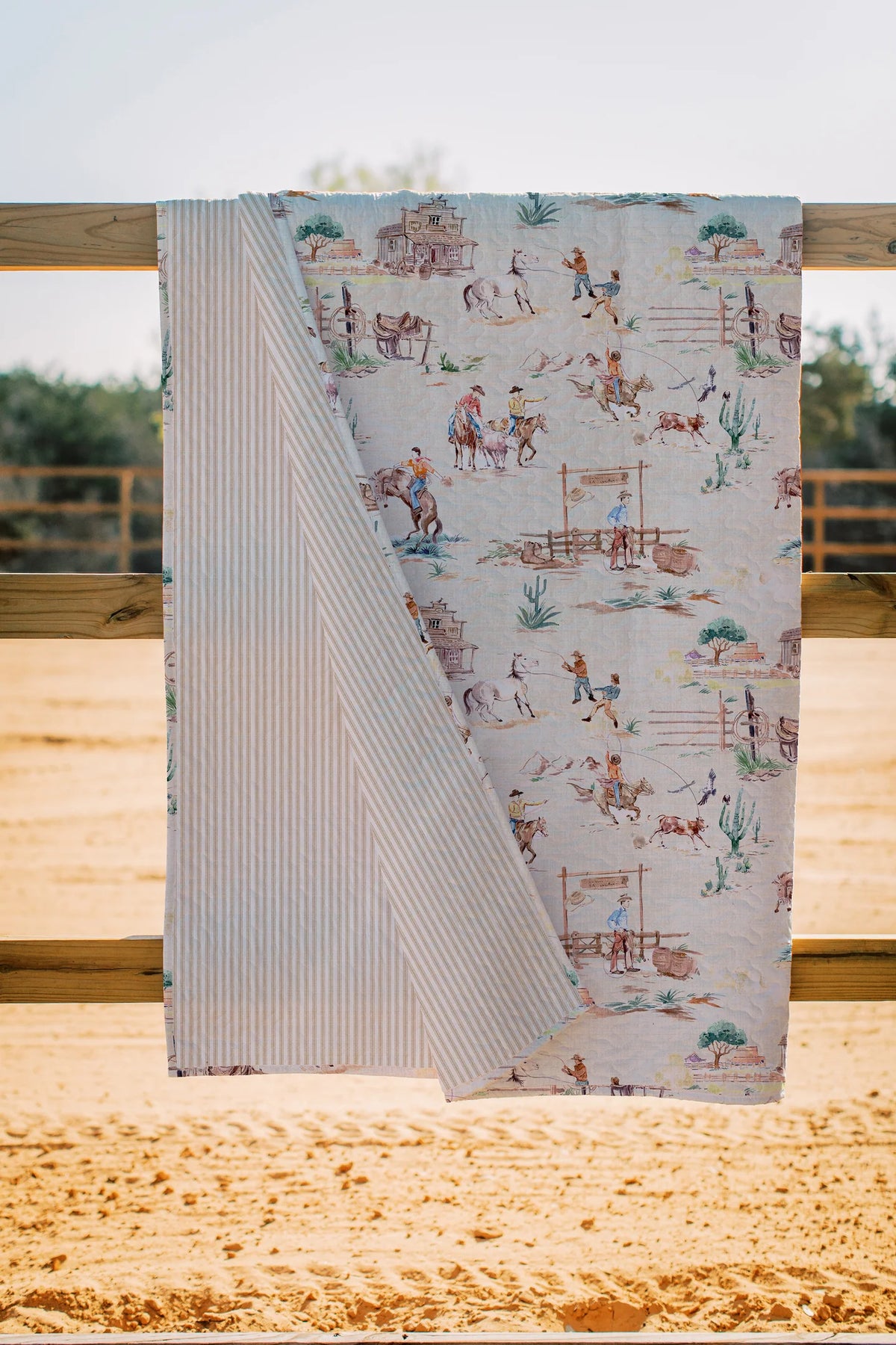 Retro Cowboy Quilt *QUEEN