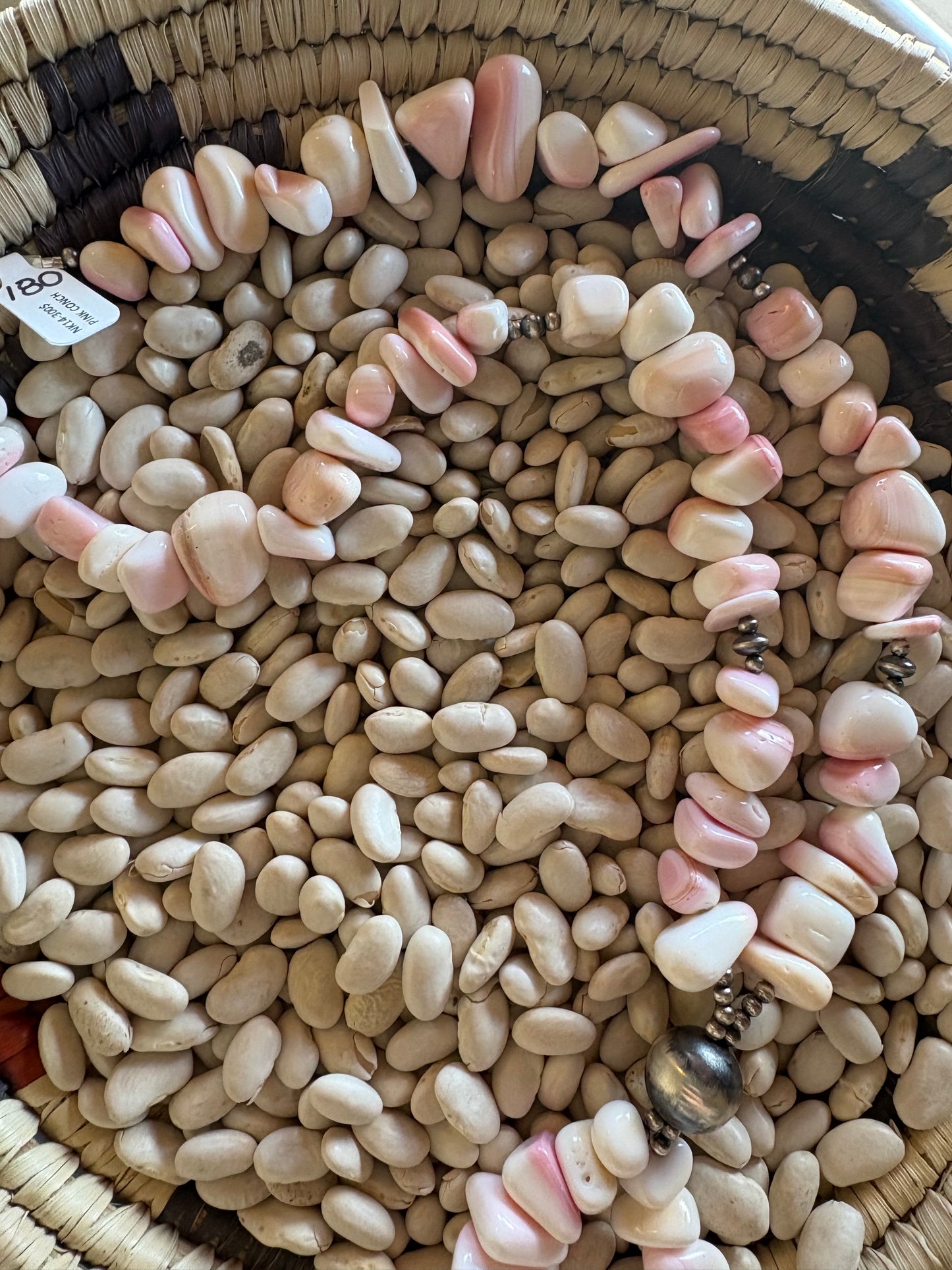 Pink Conch Lariat Necklace