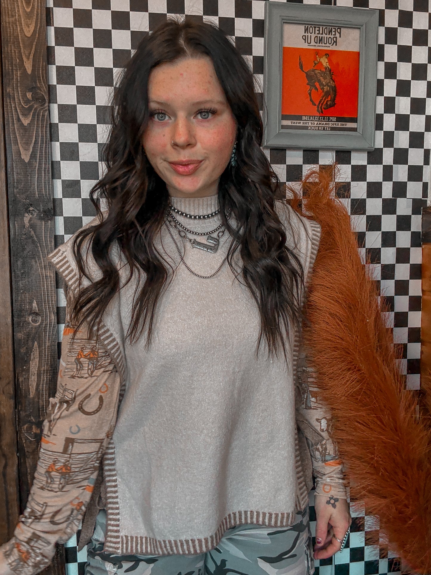 Side Tie Sleeveless Sweater