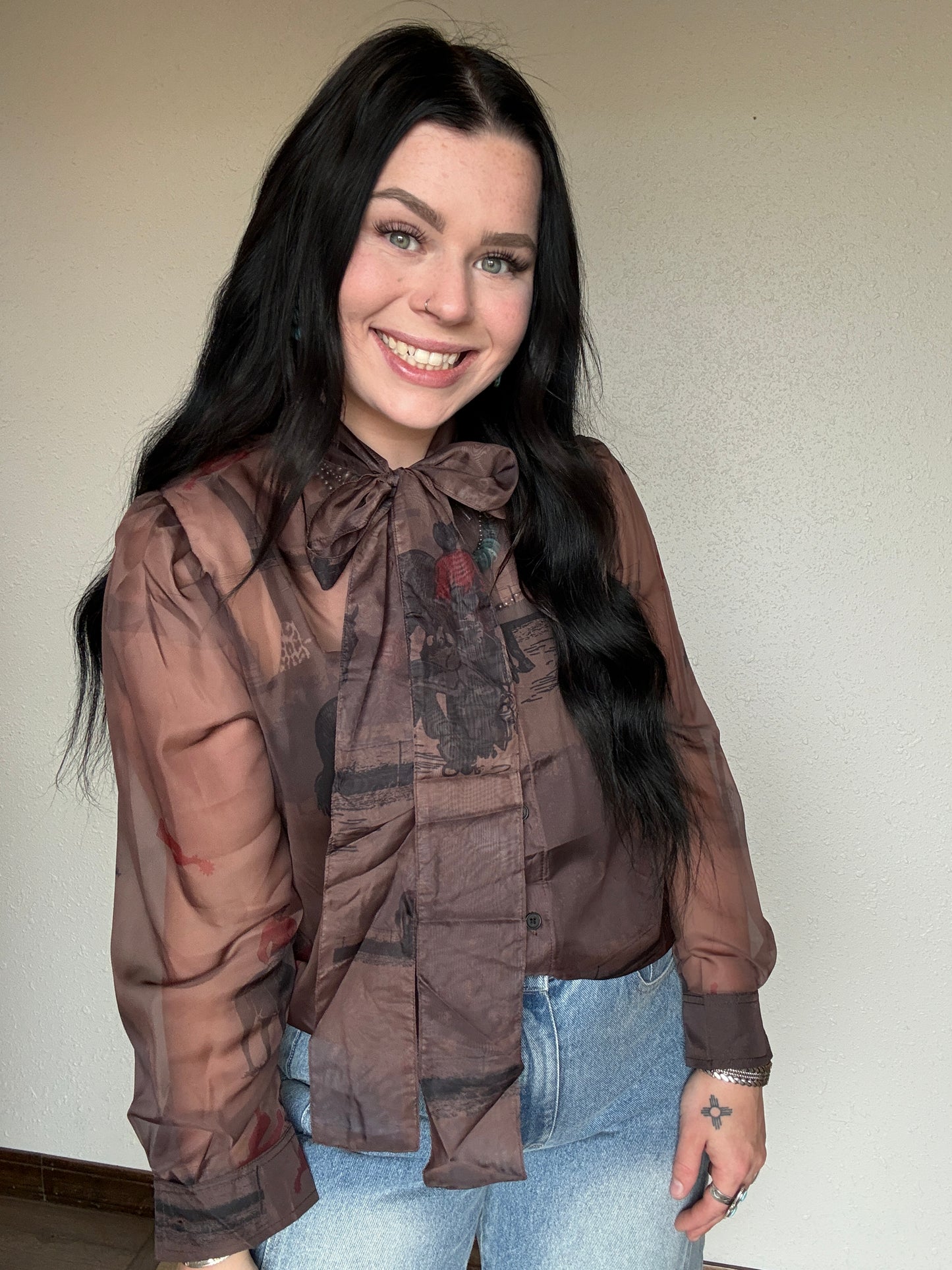 The Ranch Help Tie Blouse