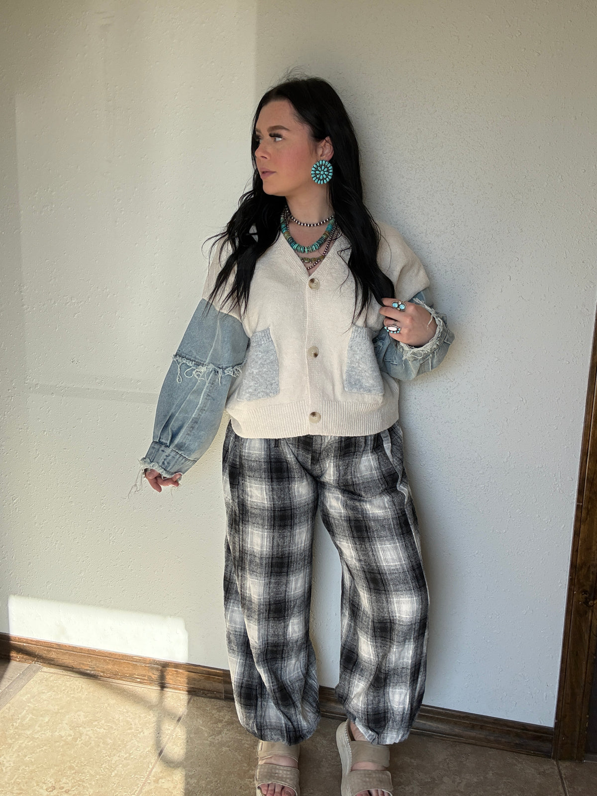 The Megs Plaid Jogger