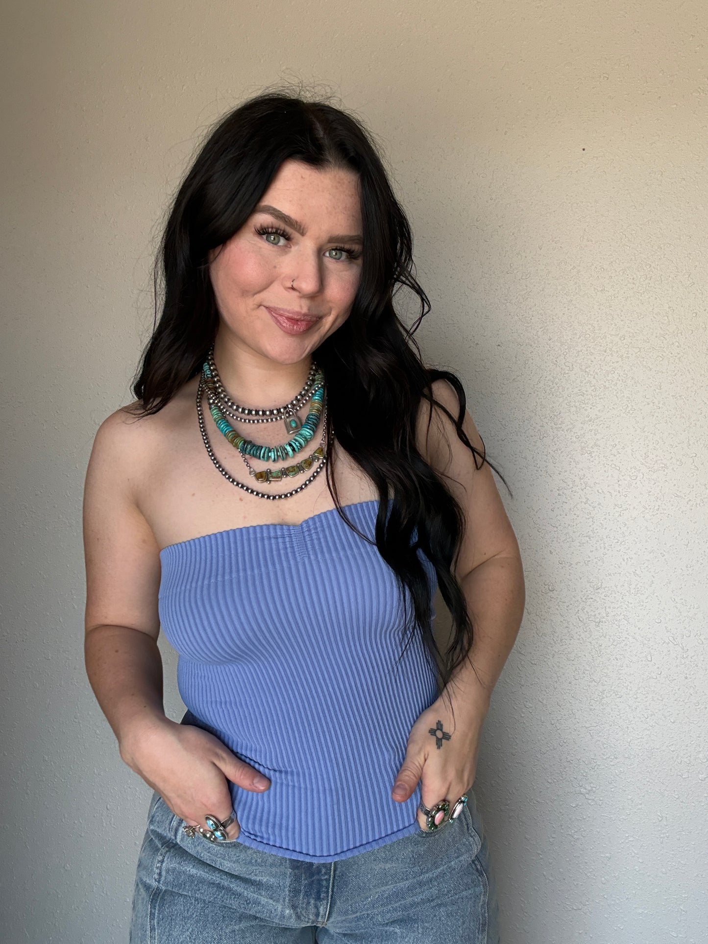 Fitted Tube Top *Periwinkle ￼