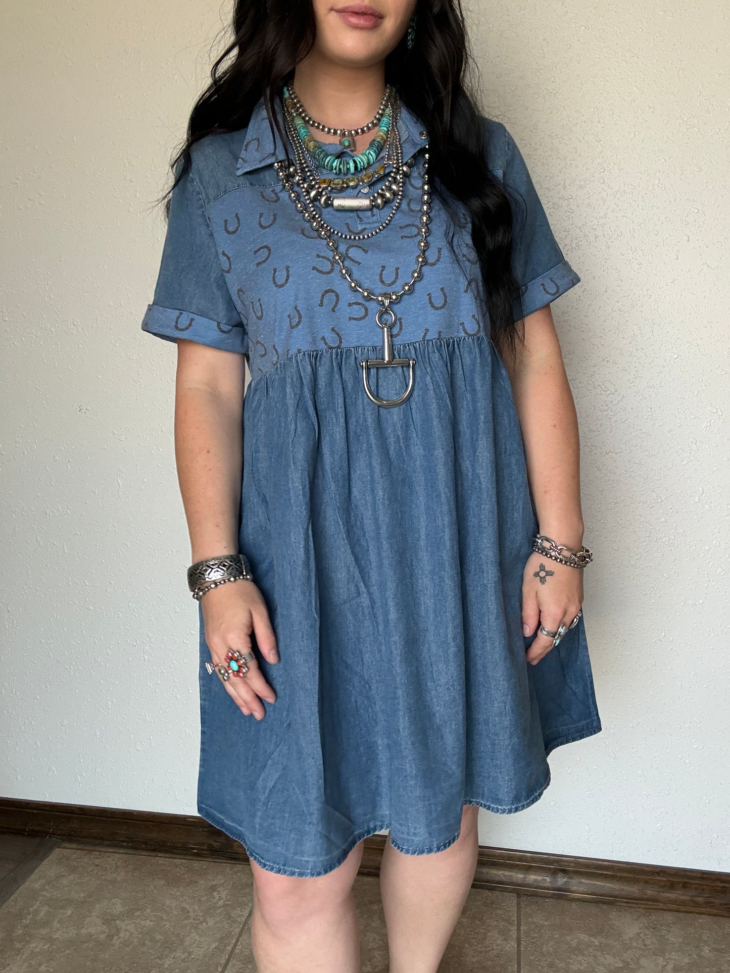 Hot Too Trot Denim Dress