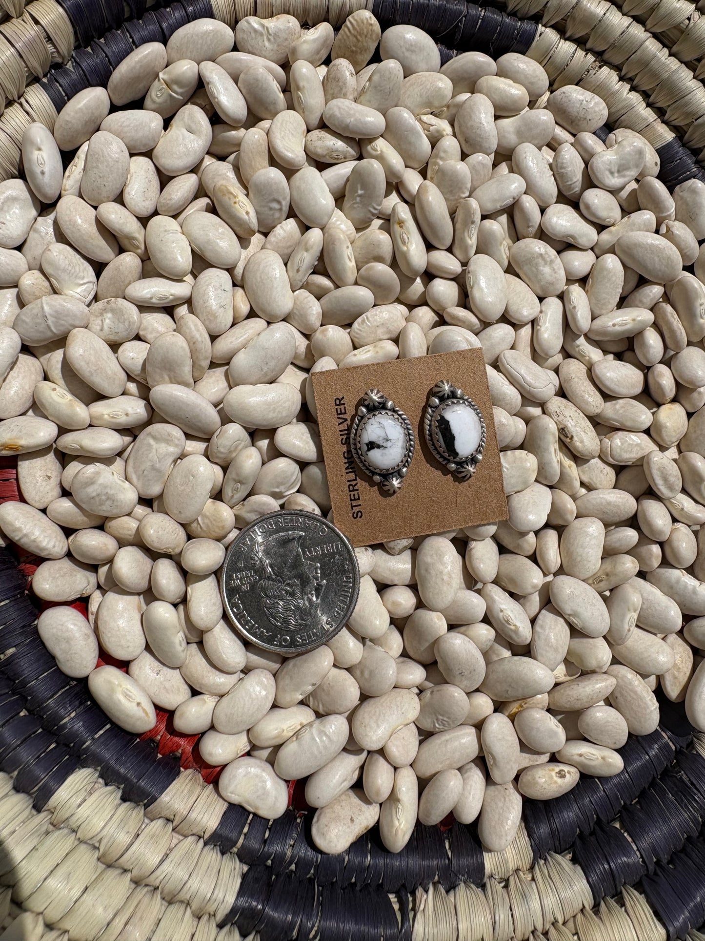 White Buffalo Mini Studs
