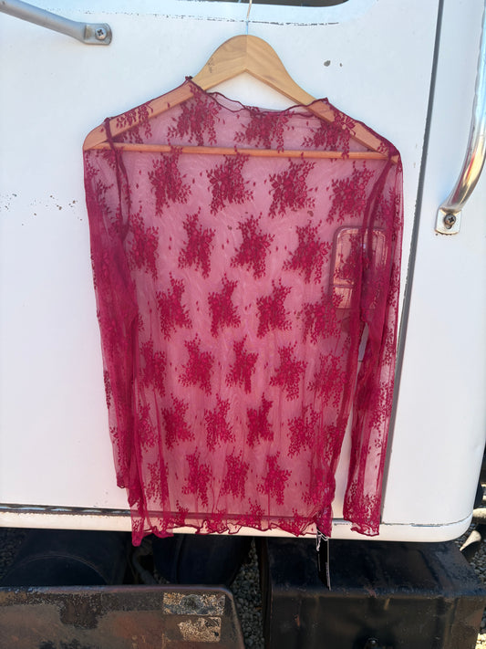 Lace Undershirt *Maroon