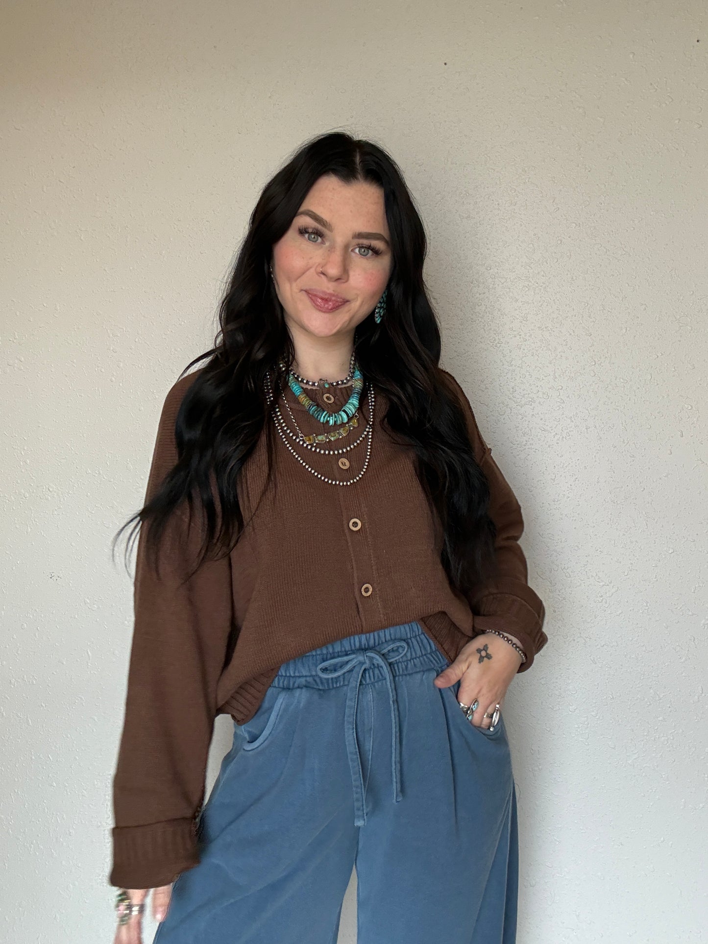The Bay Pony Button Up Knit