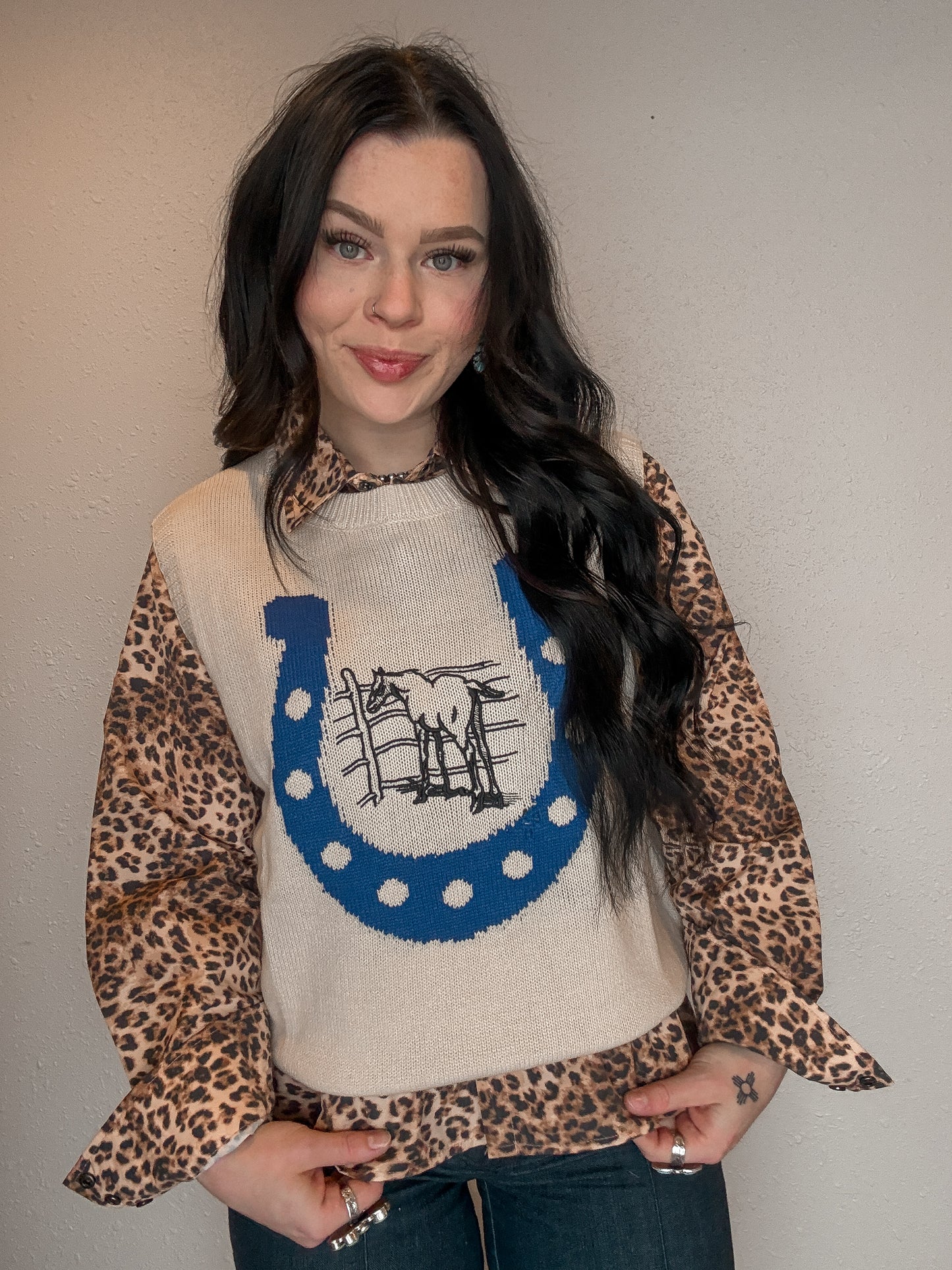 Stay Lucky Sweater Vest