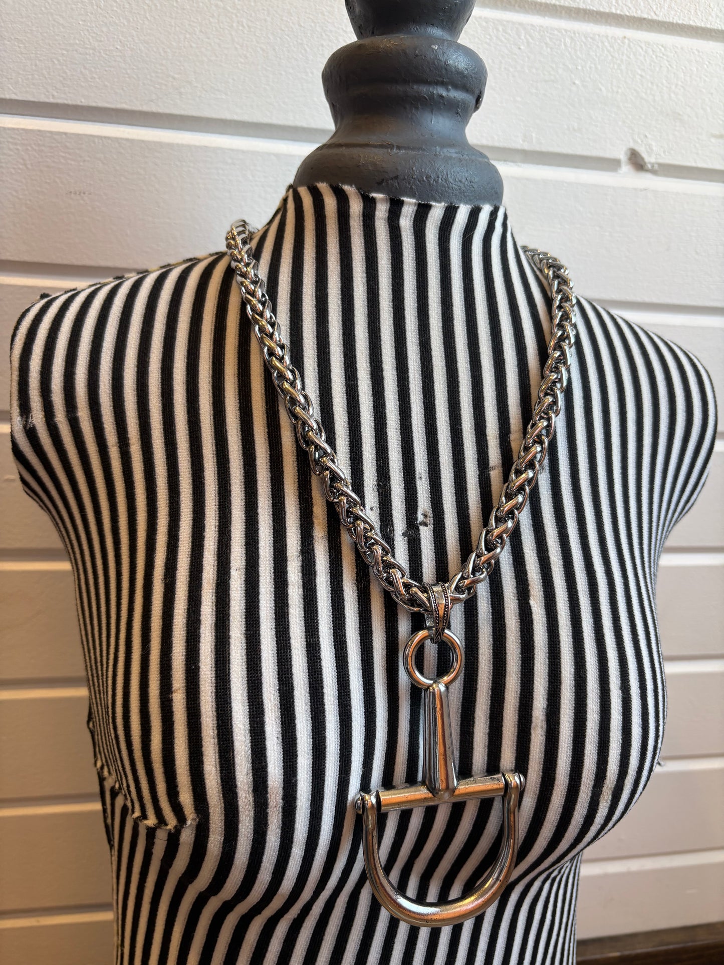 Large Snaffle Bit Necklace *Silver