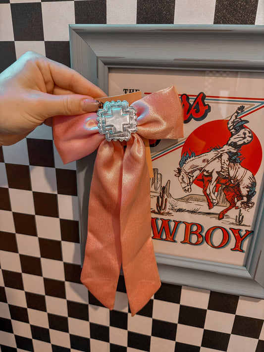 Pink Concho Bow