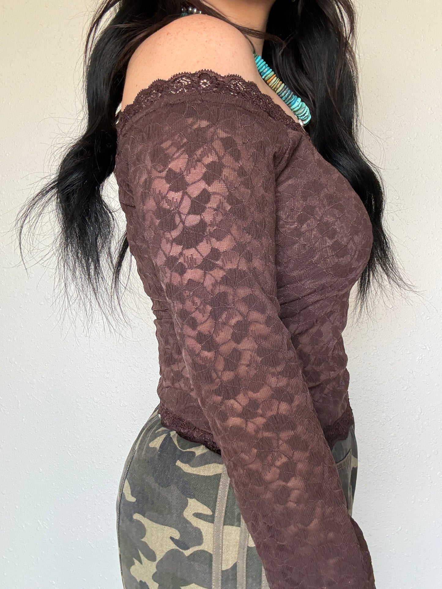 The Mel Off The Shoulder Lace Top