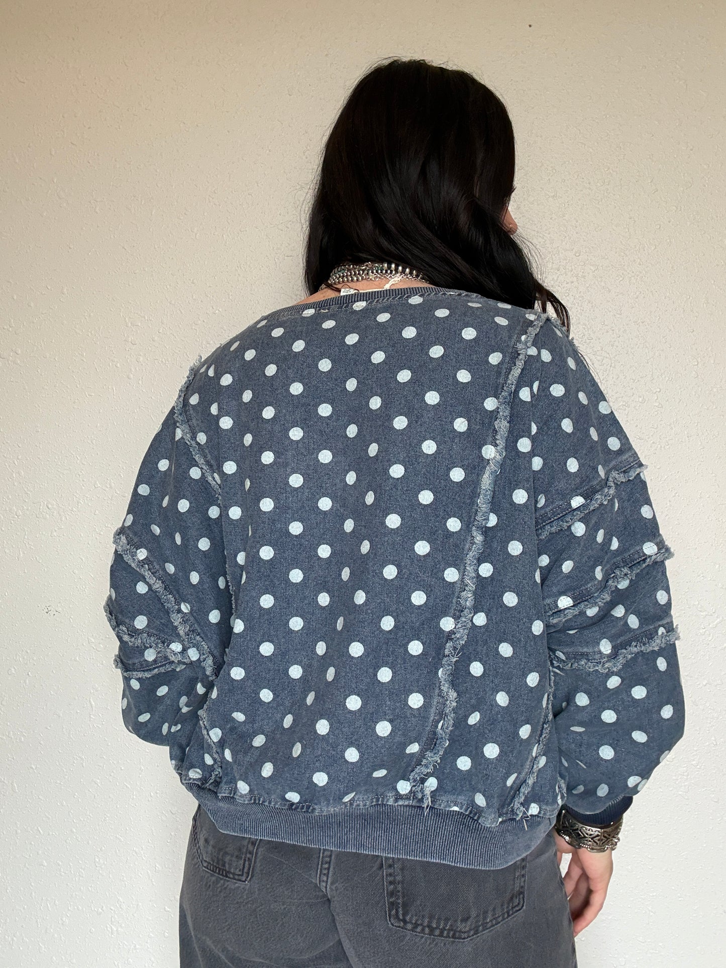 The Denim Dan Polka Dot Sweater
