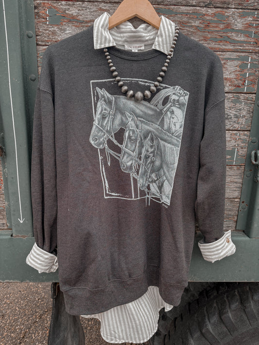 The Trio XOXO Art Co Crewneck