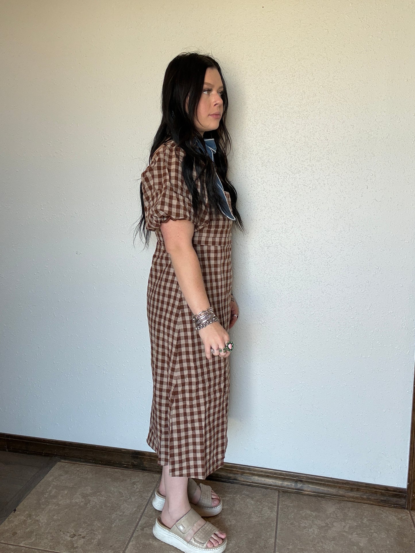 The Autumn Bubble Sleeve Dress