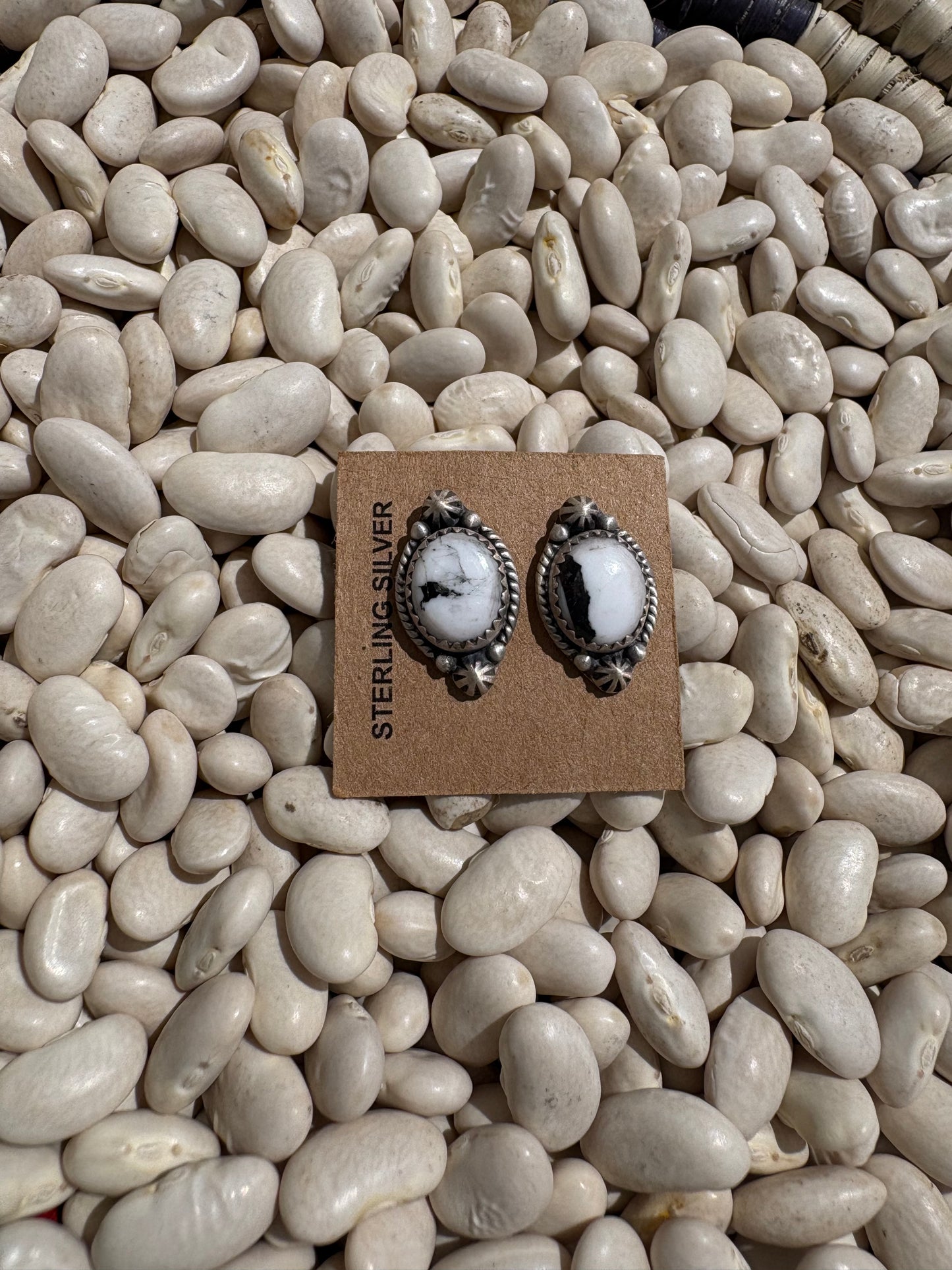 White Buffalo Mini Studs