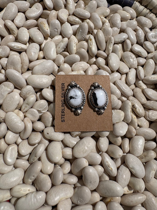 White Buffalo Mini Studs