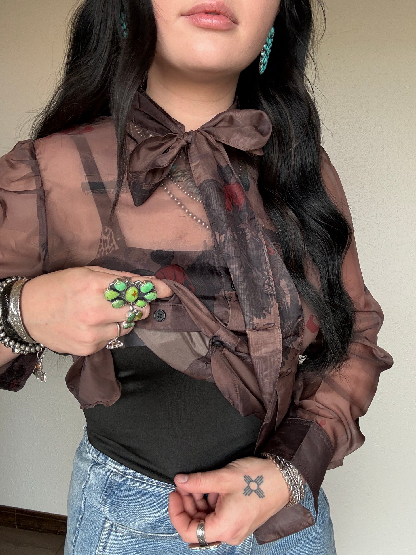 The Ranch Help Tie Blouse