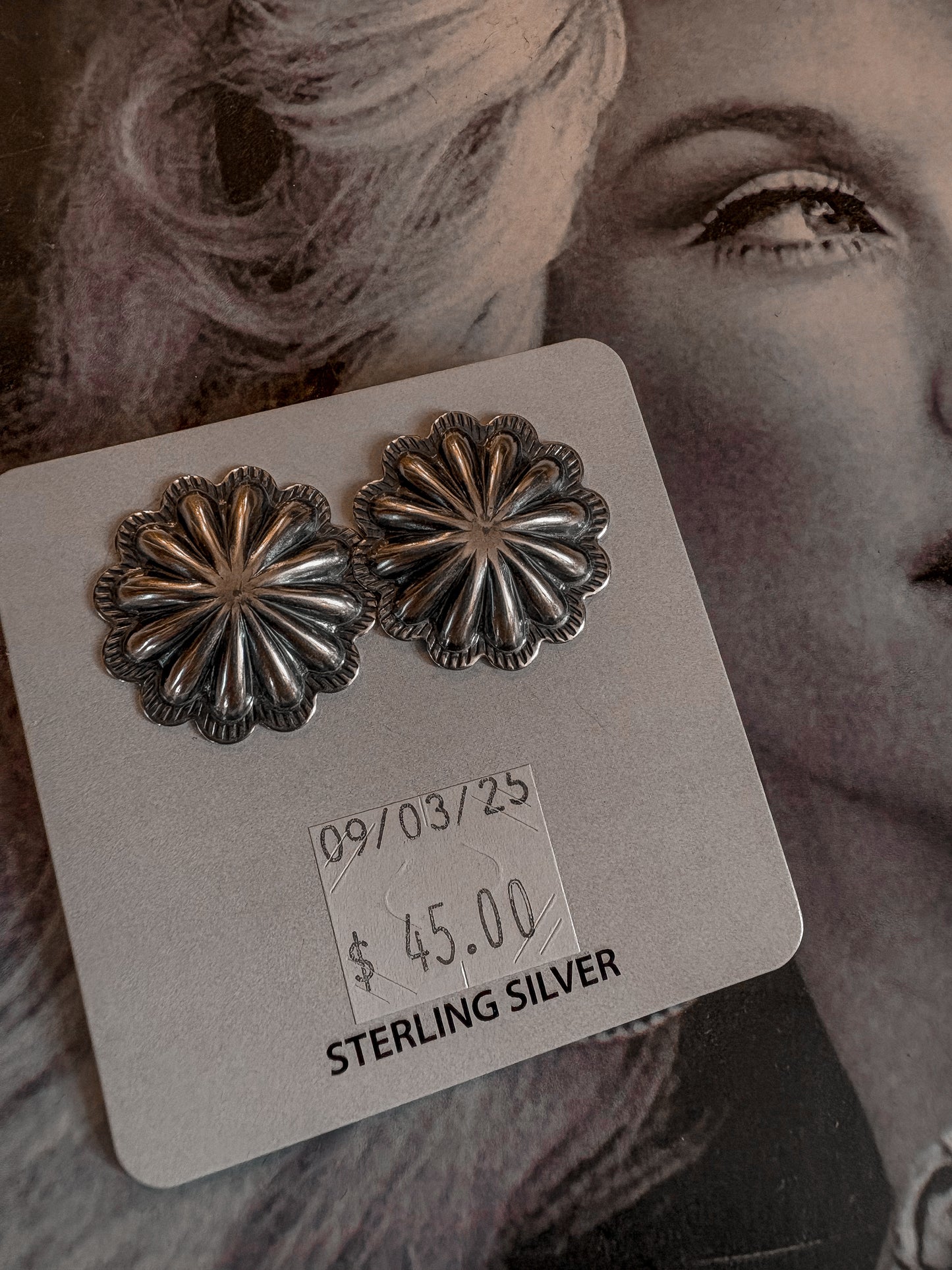Flower Concho Studs