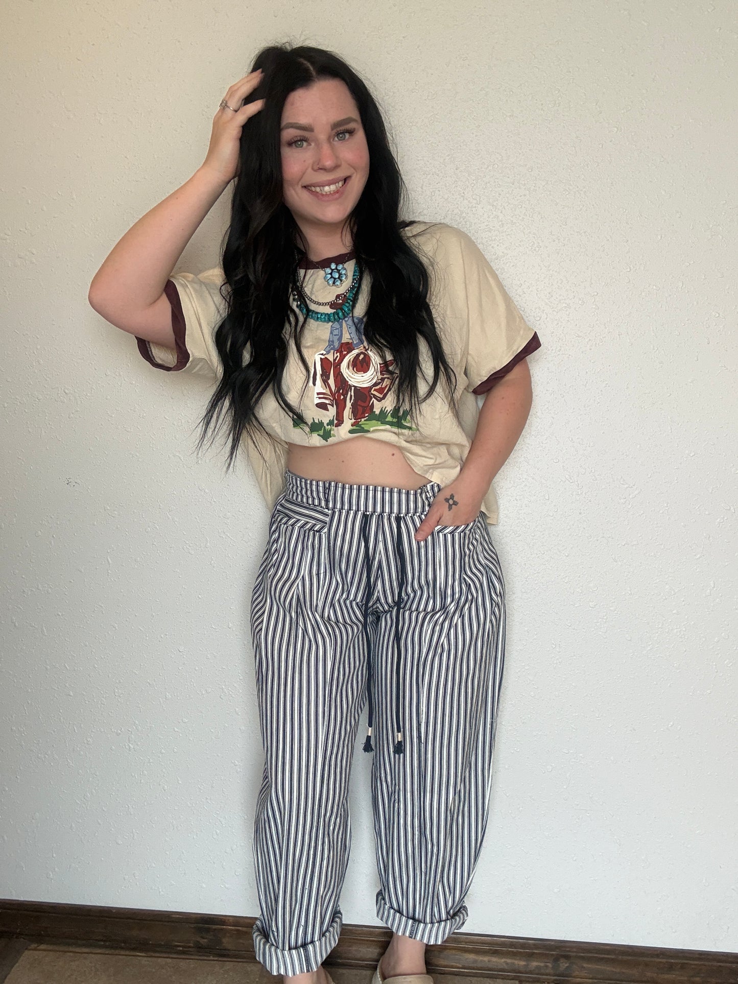 The Cayko Stripe Denim *Navy