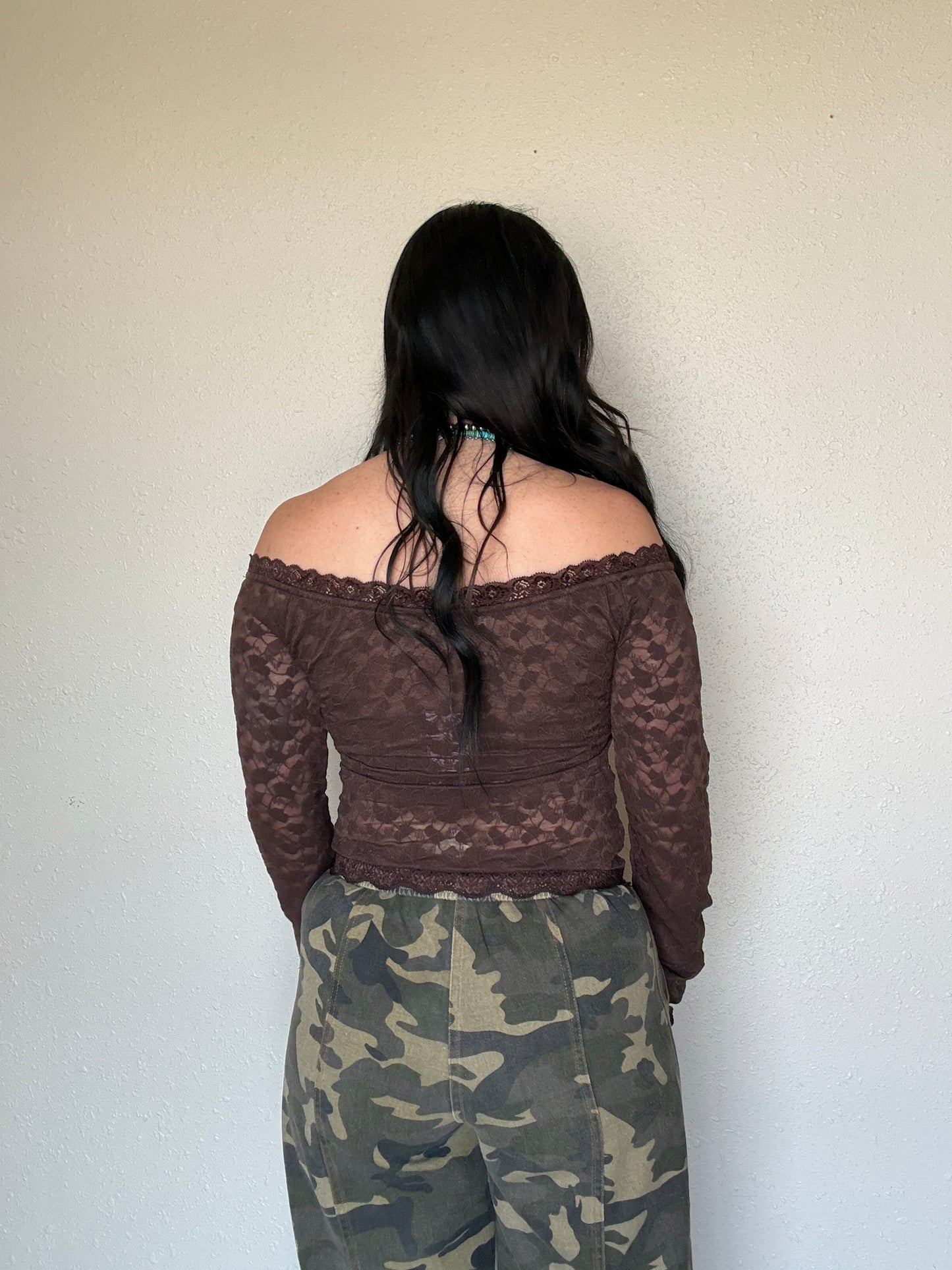 The Mel Off The Shoulder Lace Top