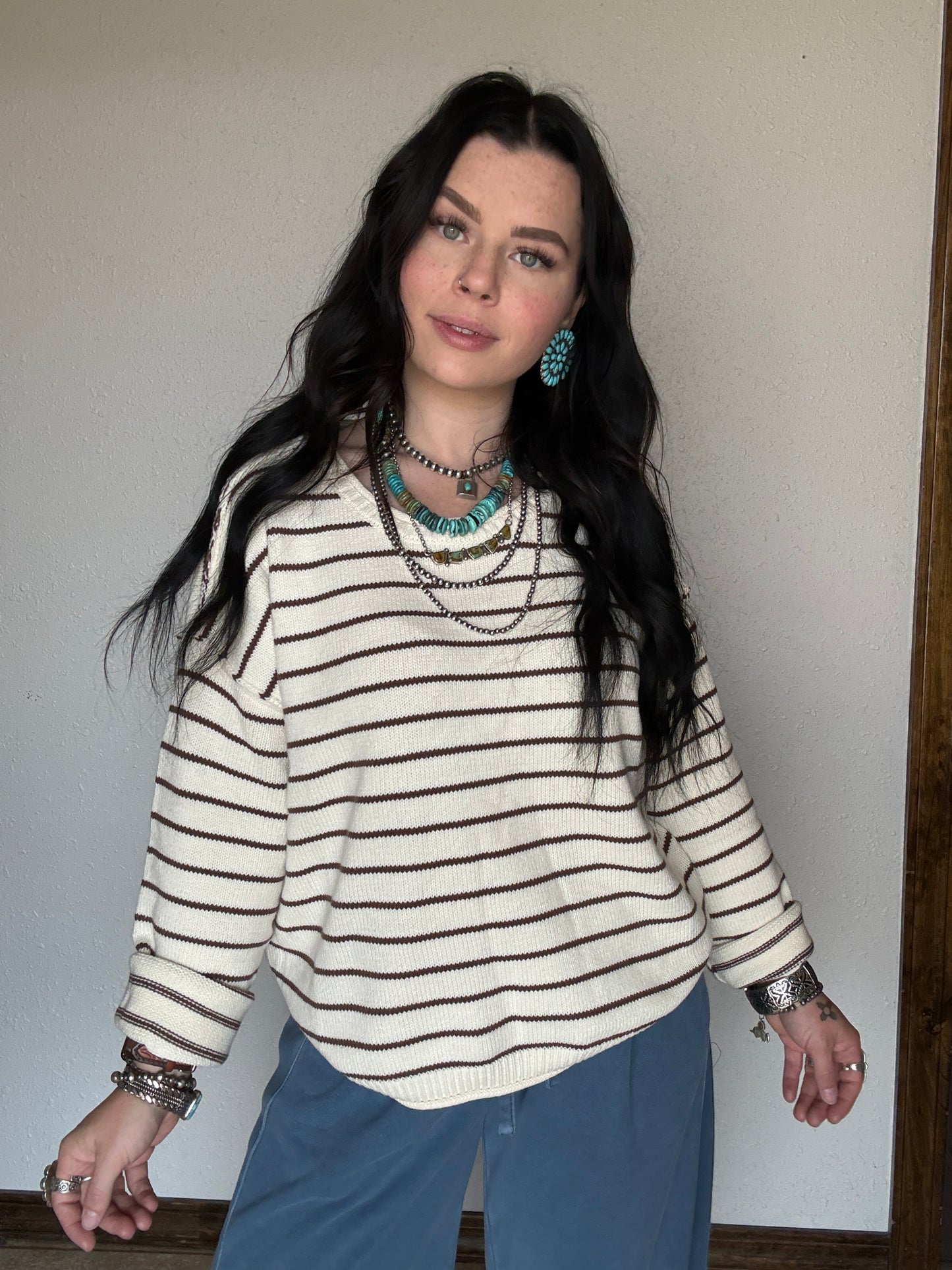 The Carmel Stripe Sweater