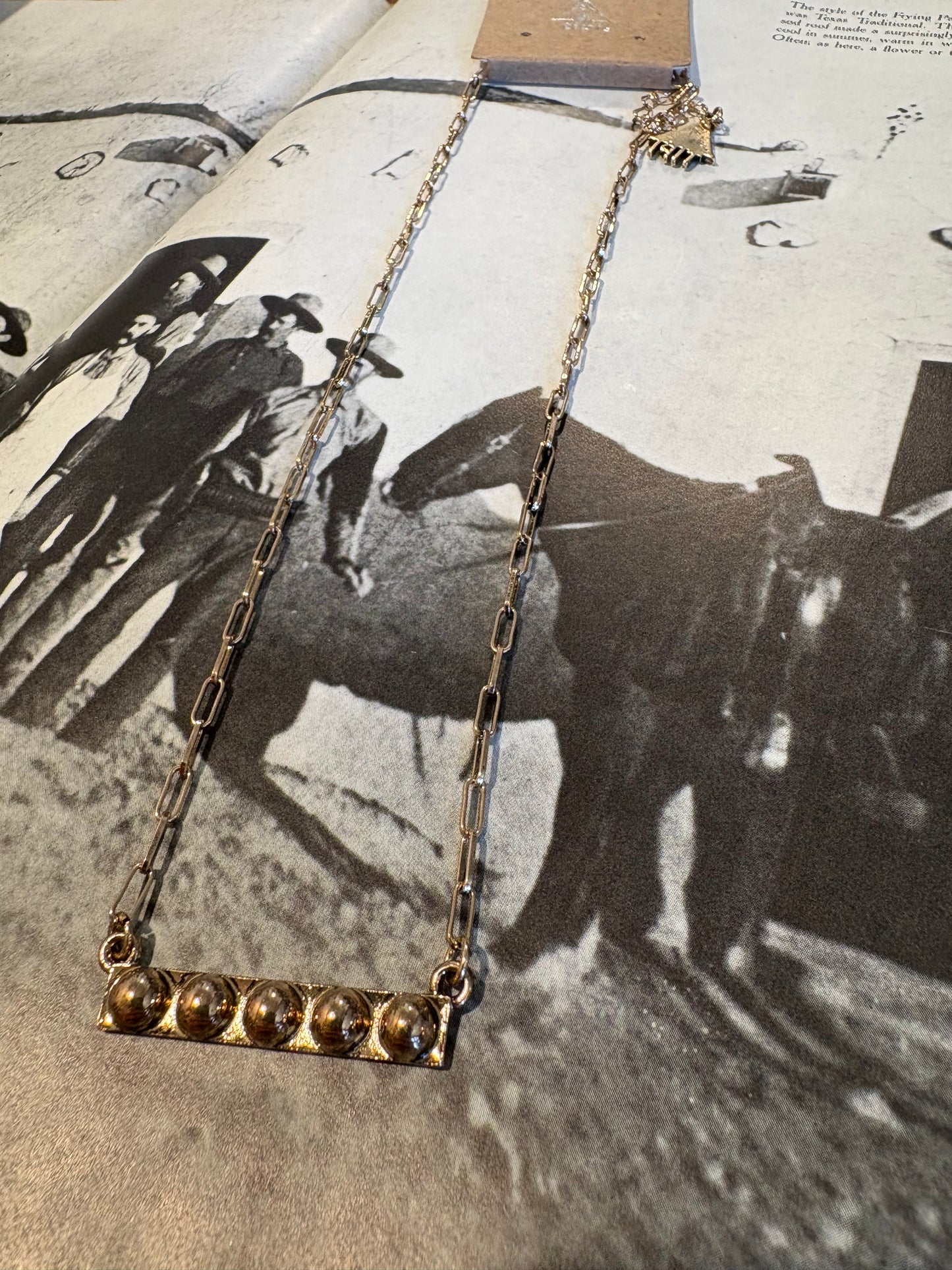 Western Bubble Bar Necklace