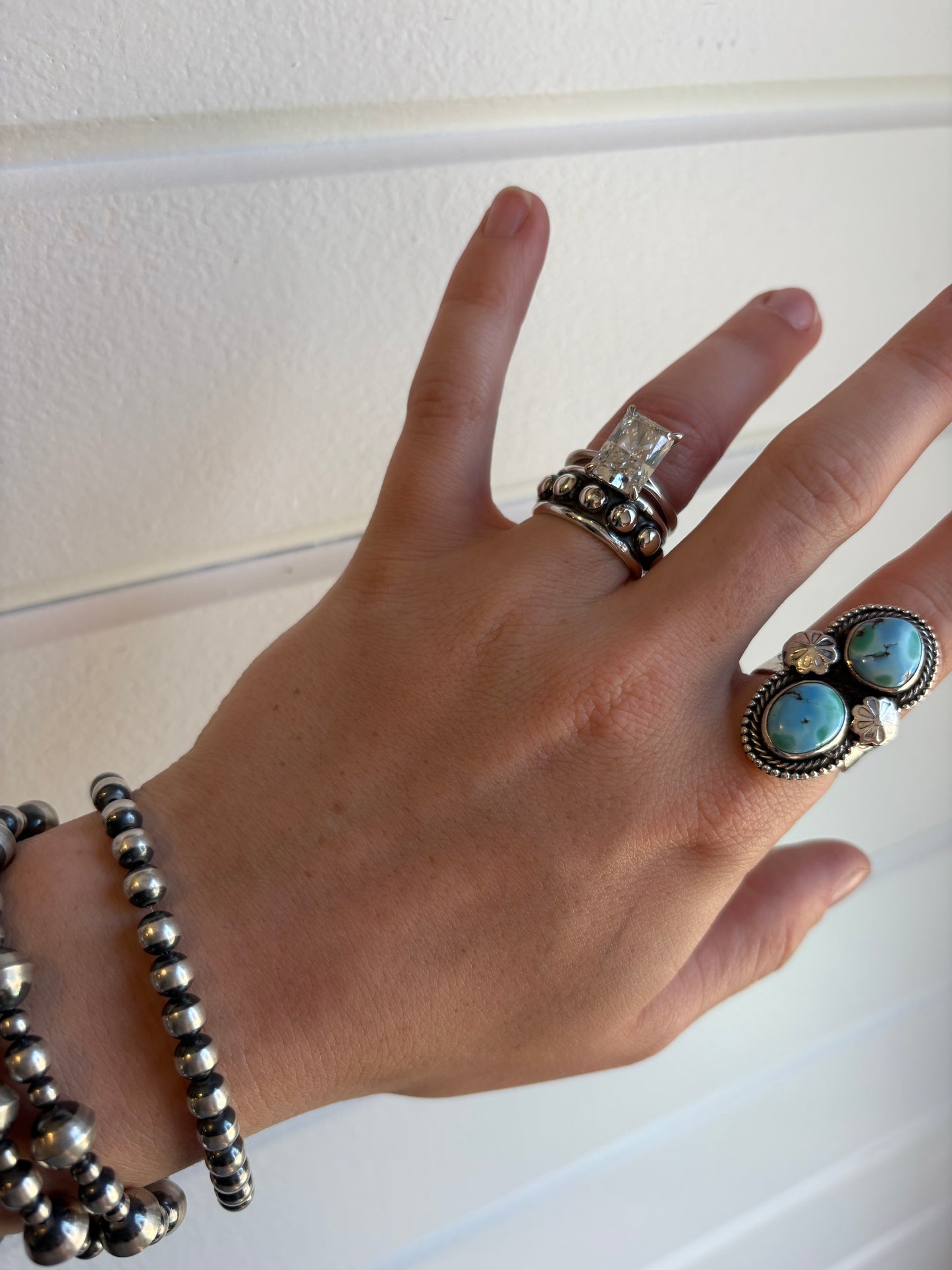 Sterling Silver Bubble Ring