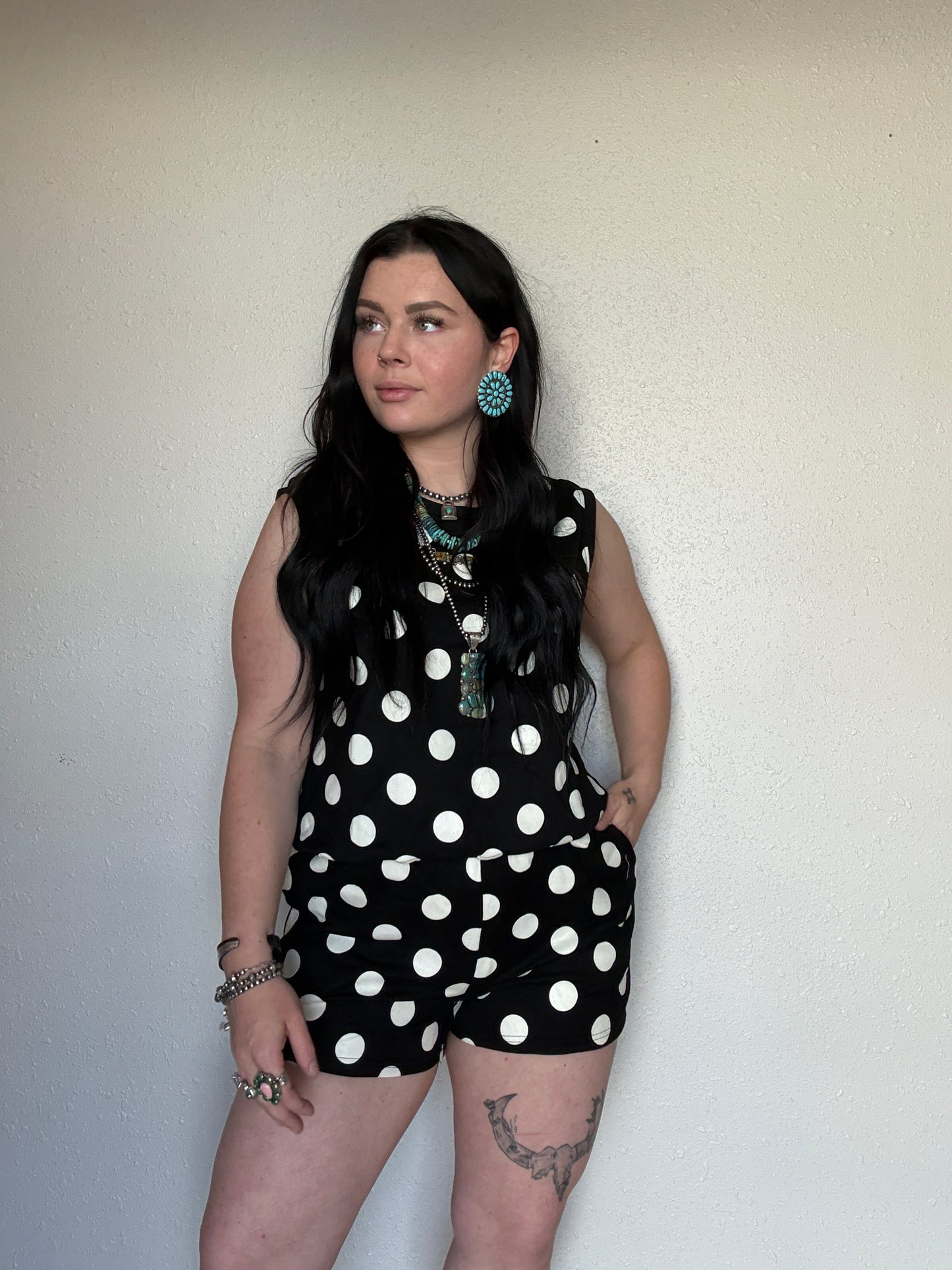 The Avery Polka Dot Lounge Set
