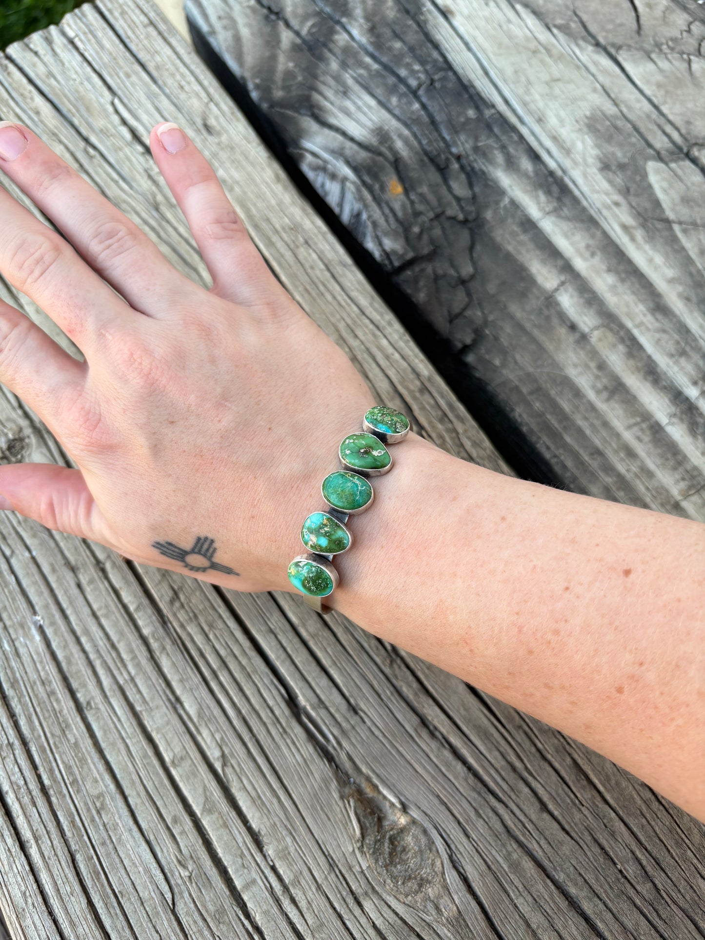 Elon Lewis 5 Stone Cuff